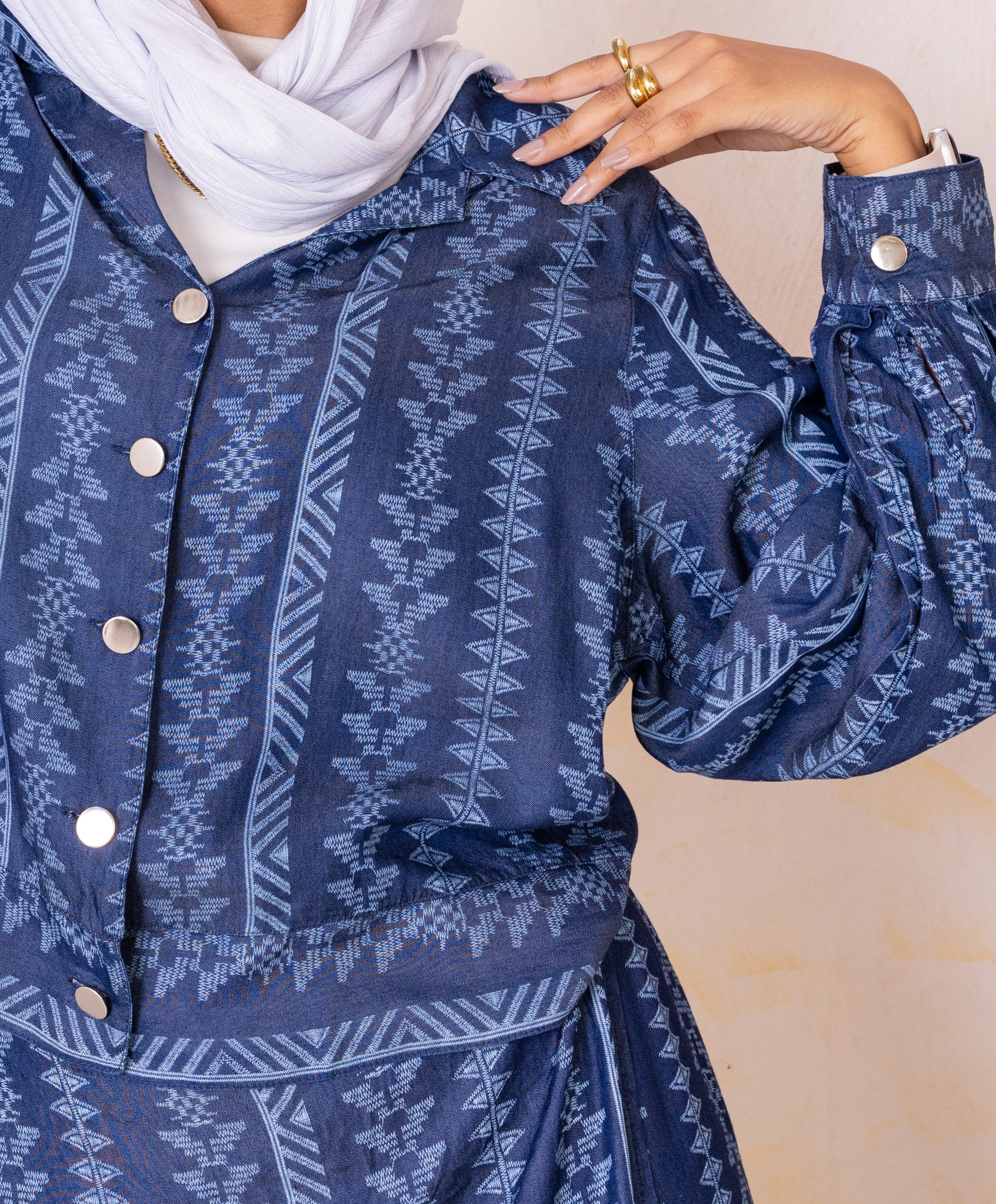 Boho Denim Blouse - Image 2