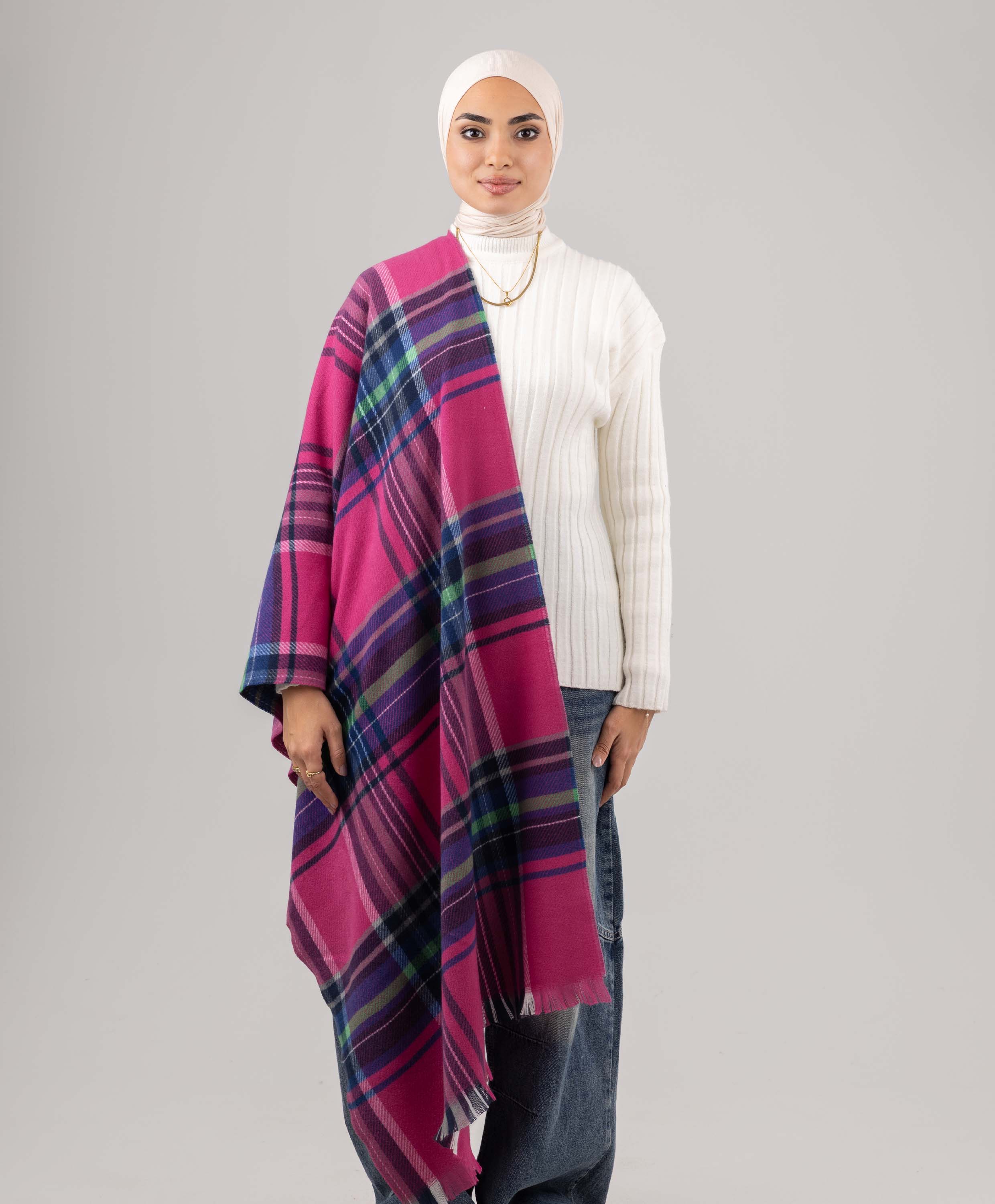 Candy Plaid Shawl - Image 3