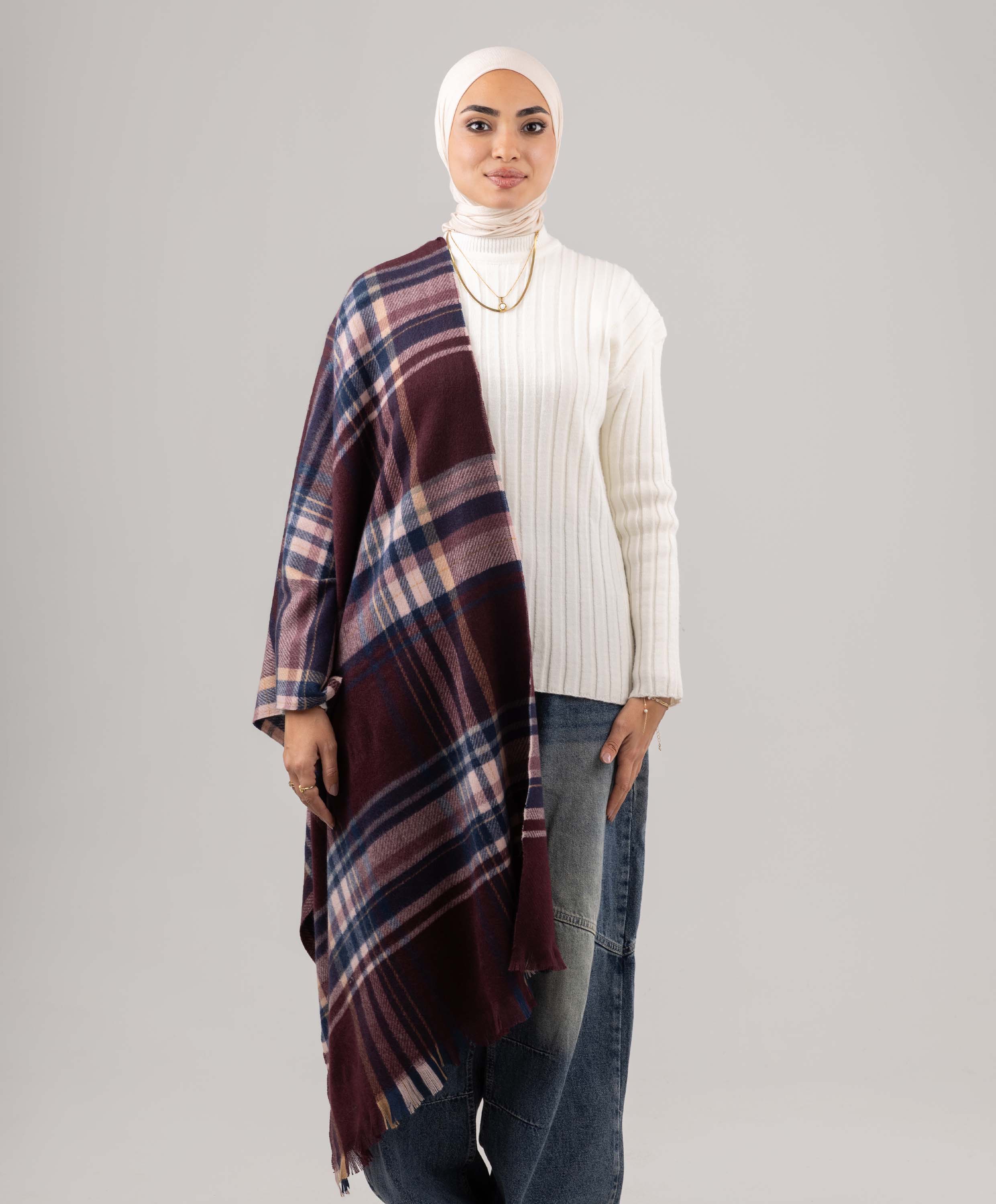 Candy Plaid Shawl - Image 4