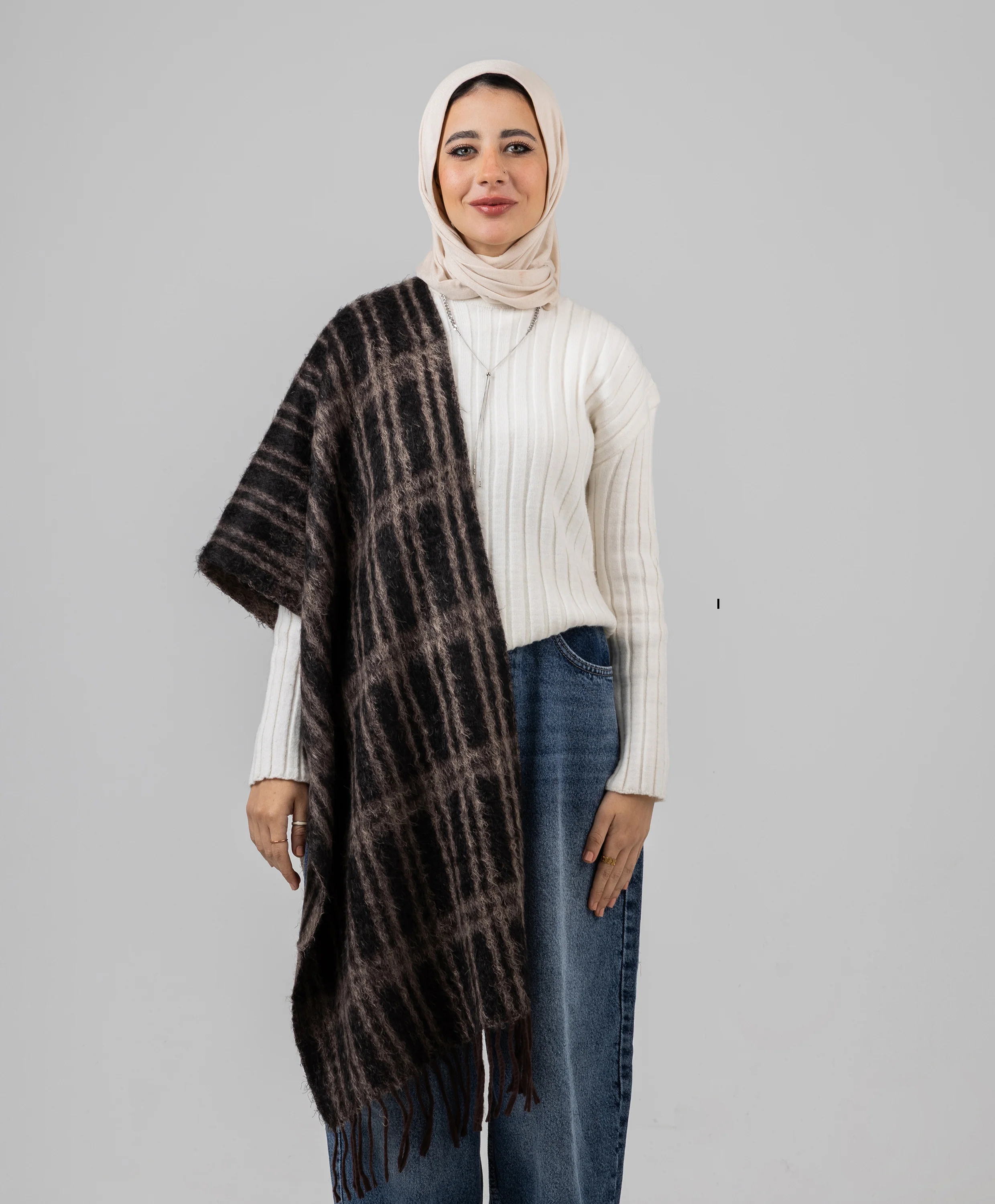 Comfort Plaid Shawl