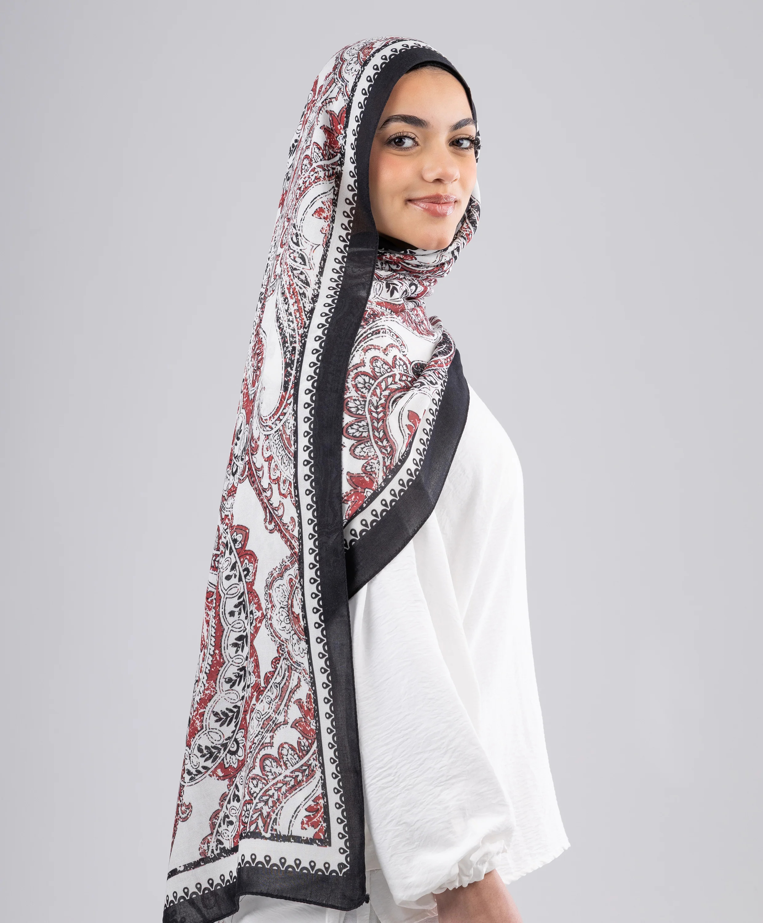 Crimson Modal Scarf