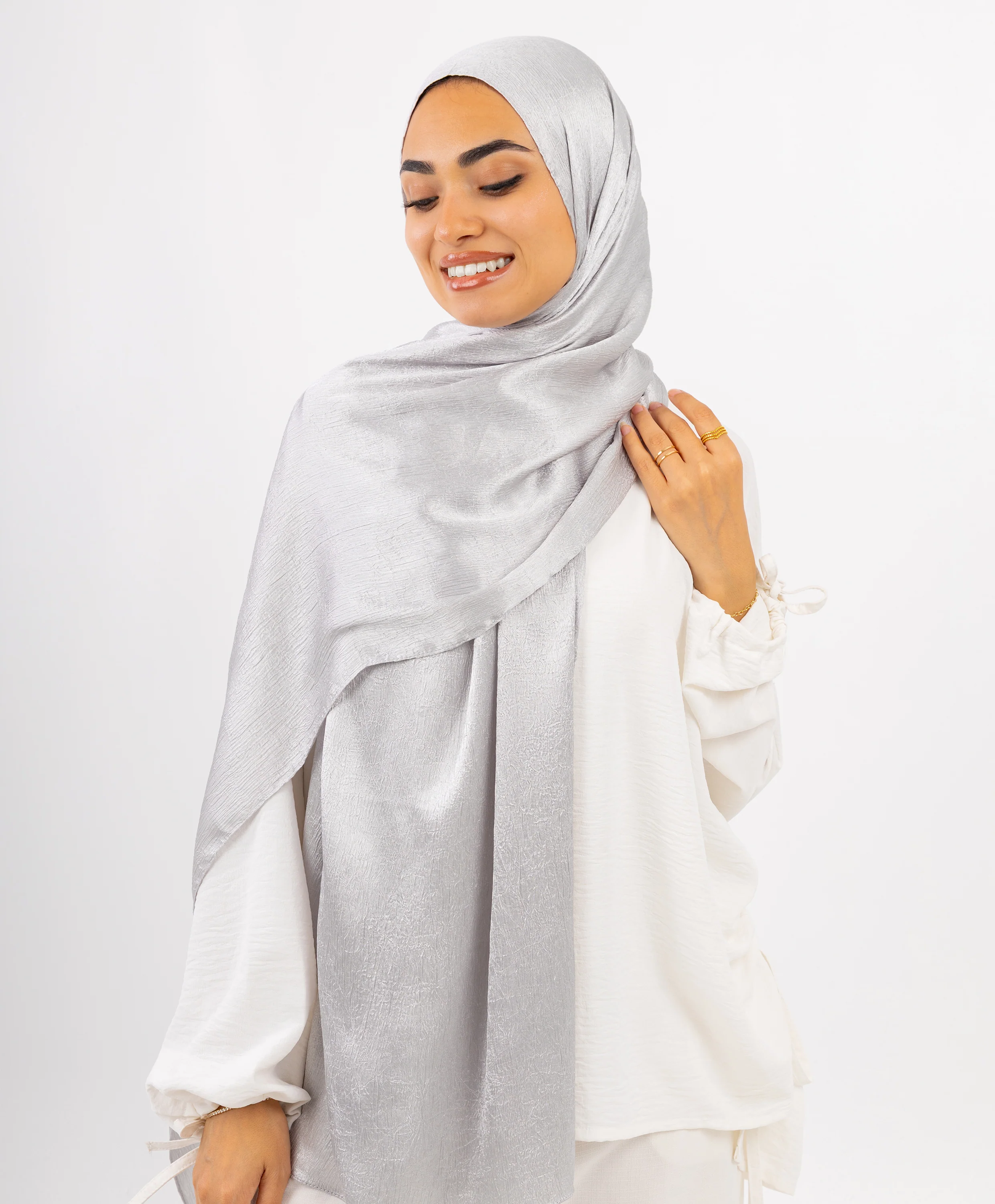 Crushed Satin Scarf - Image 11