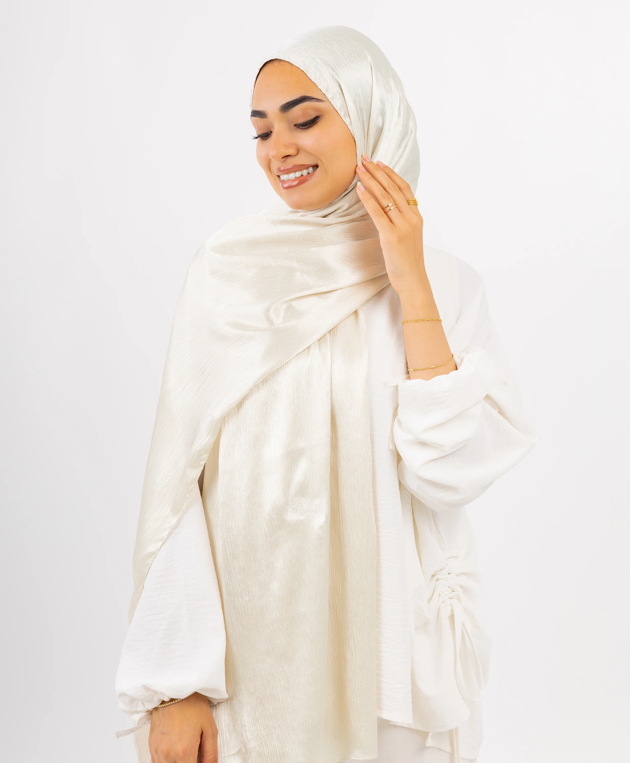 Crushed Satin Scarf - Image 6