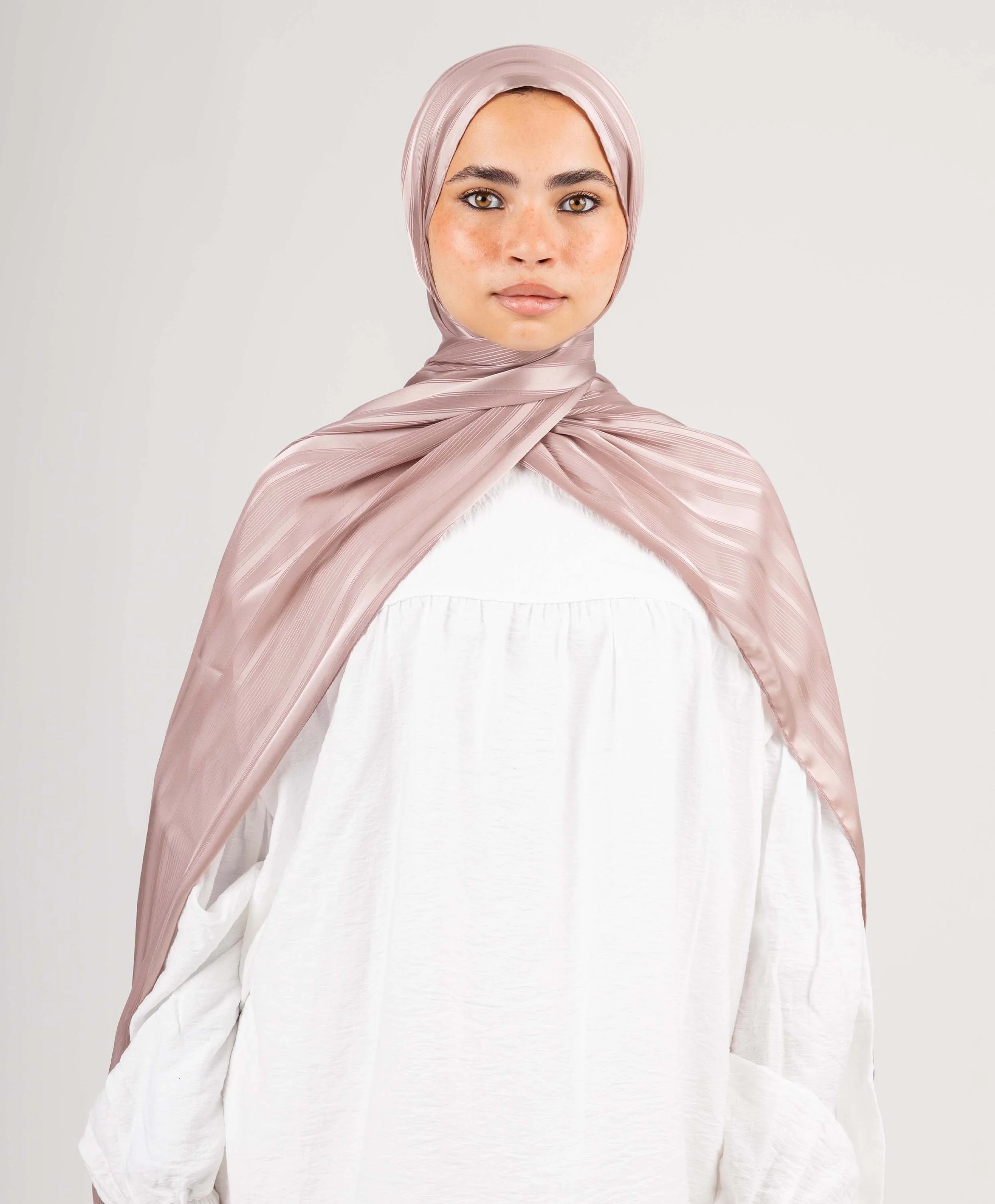 Dainty Satin Chiffon Scarf - Image 10