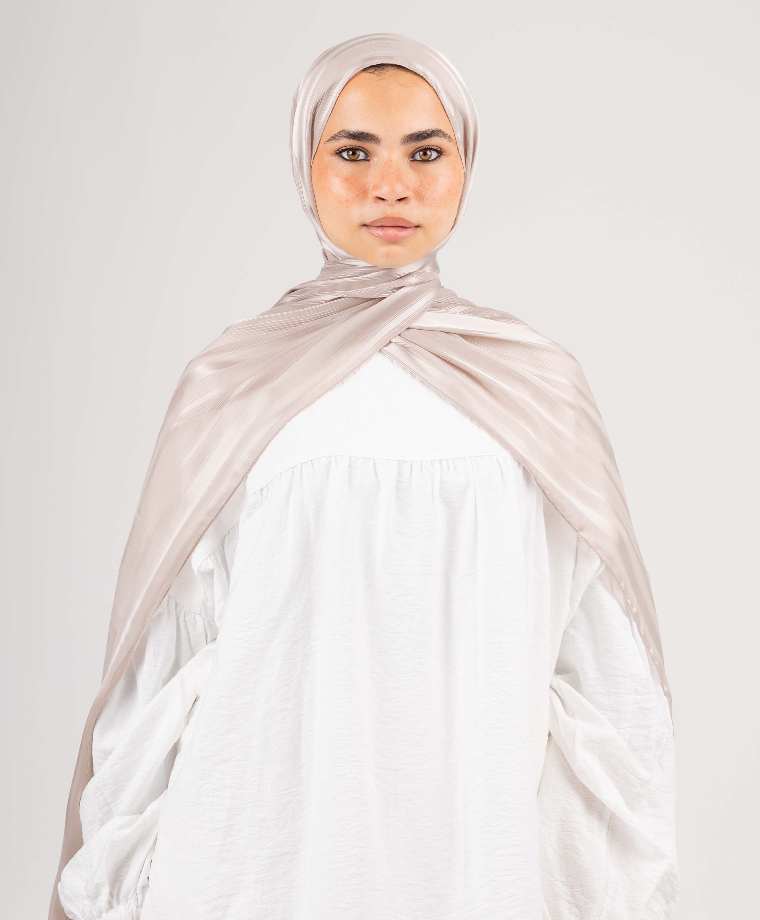 Dainty Satin Chiffon Scarf - Image 16
