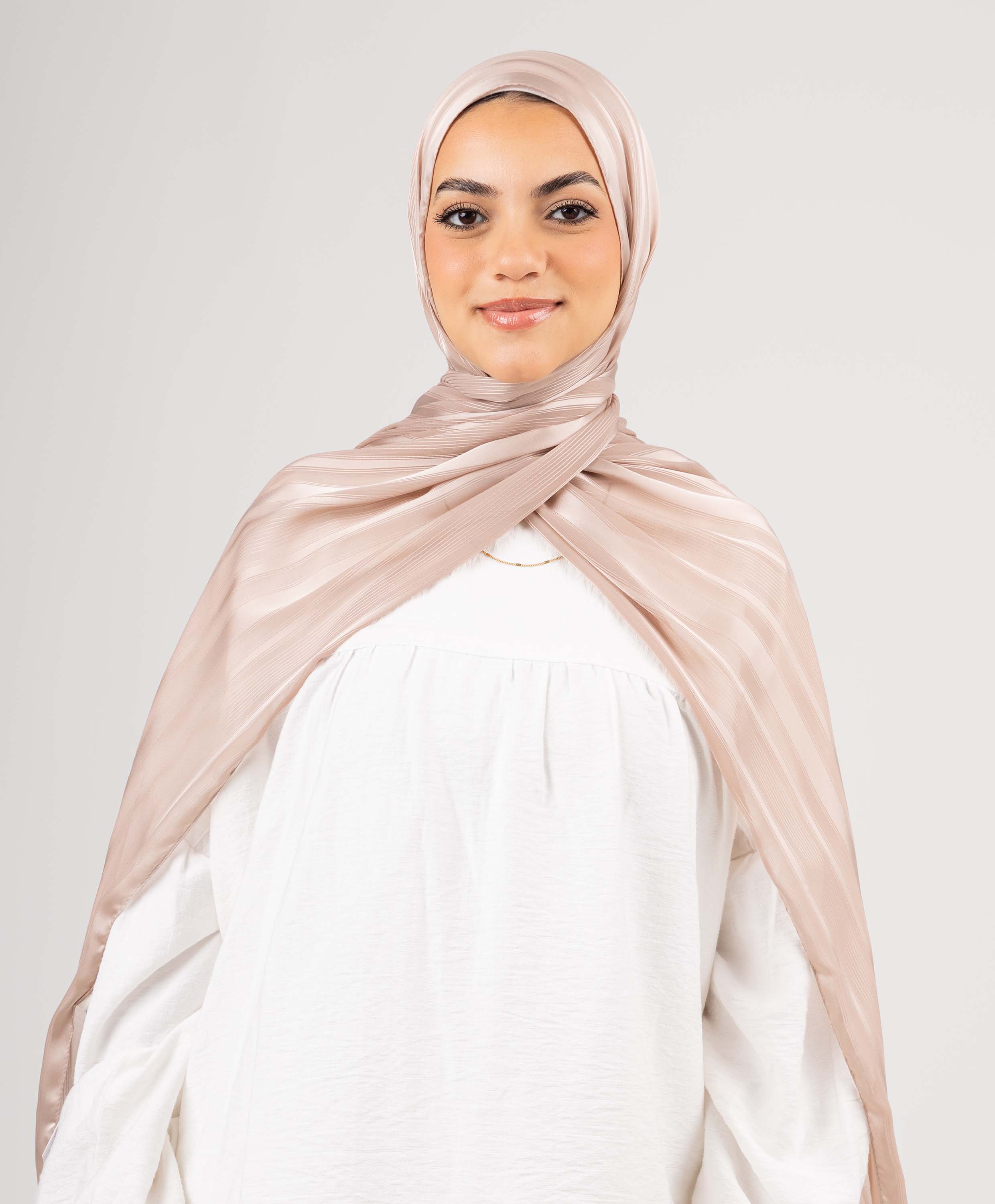 Dainty Satin Chiffon Scarf - Image 17