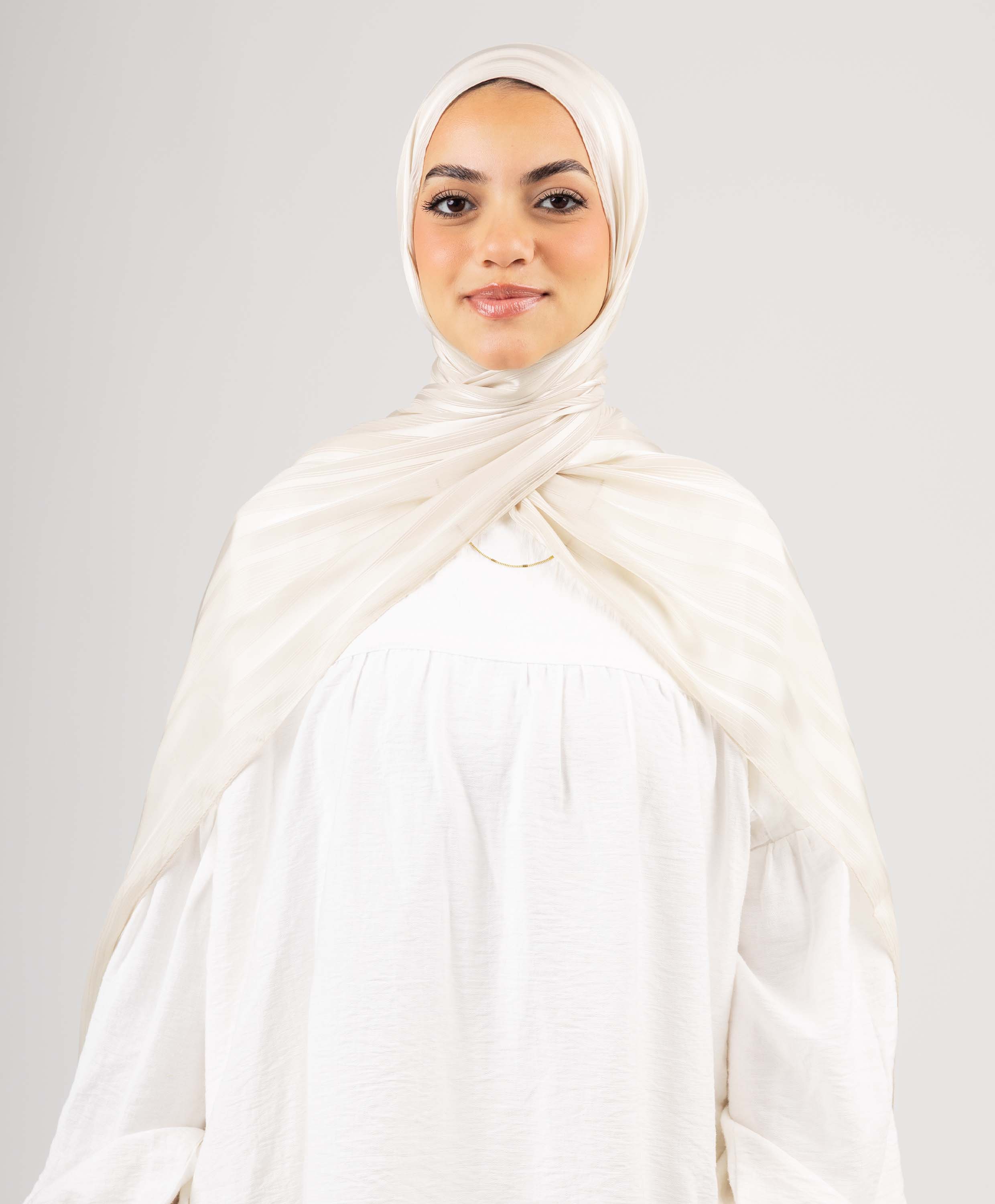 Dainty Satin Chiffon Scarf - Image 19