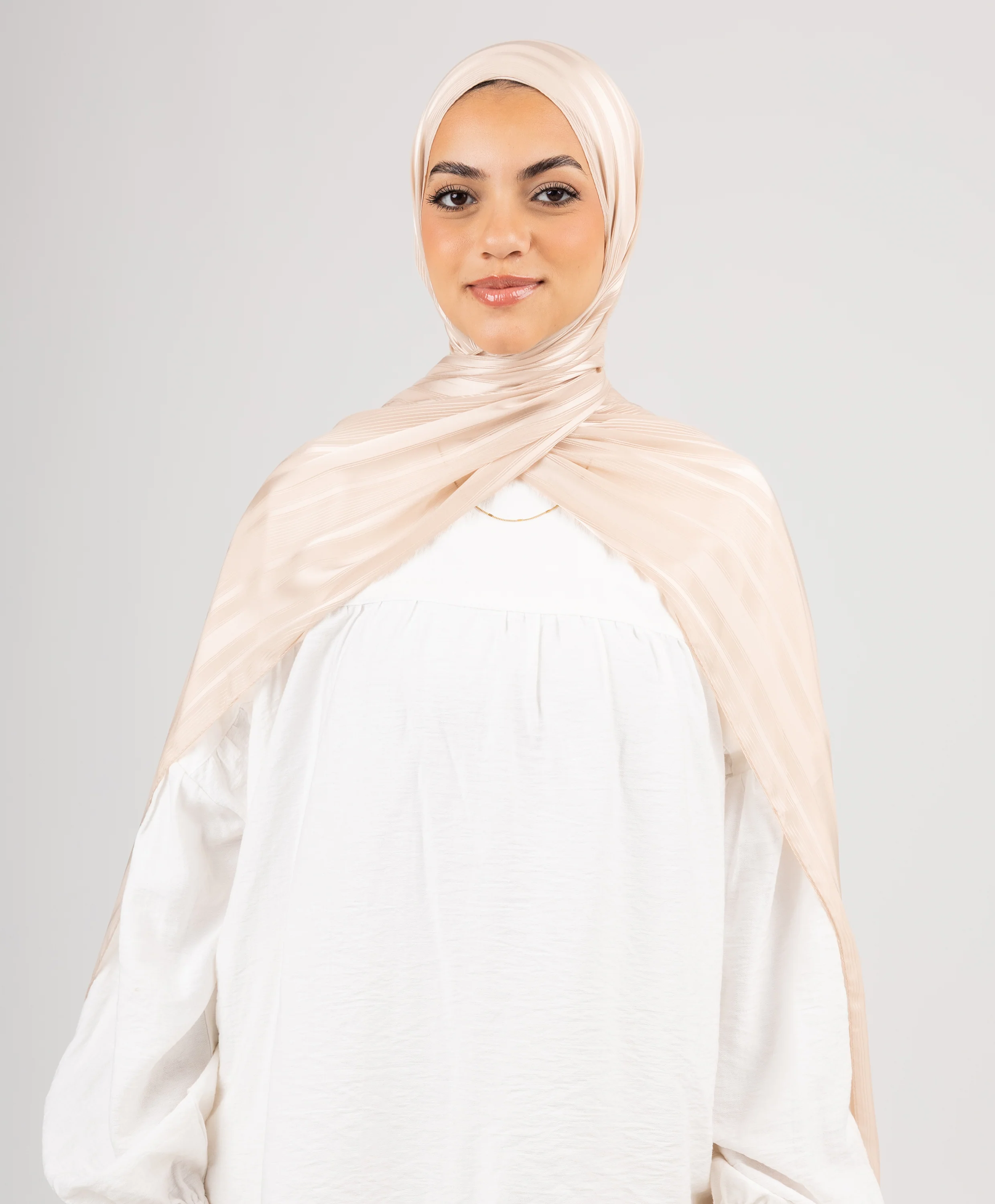 Dainty Satin Chiffon Scarf - Image 20