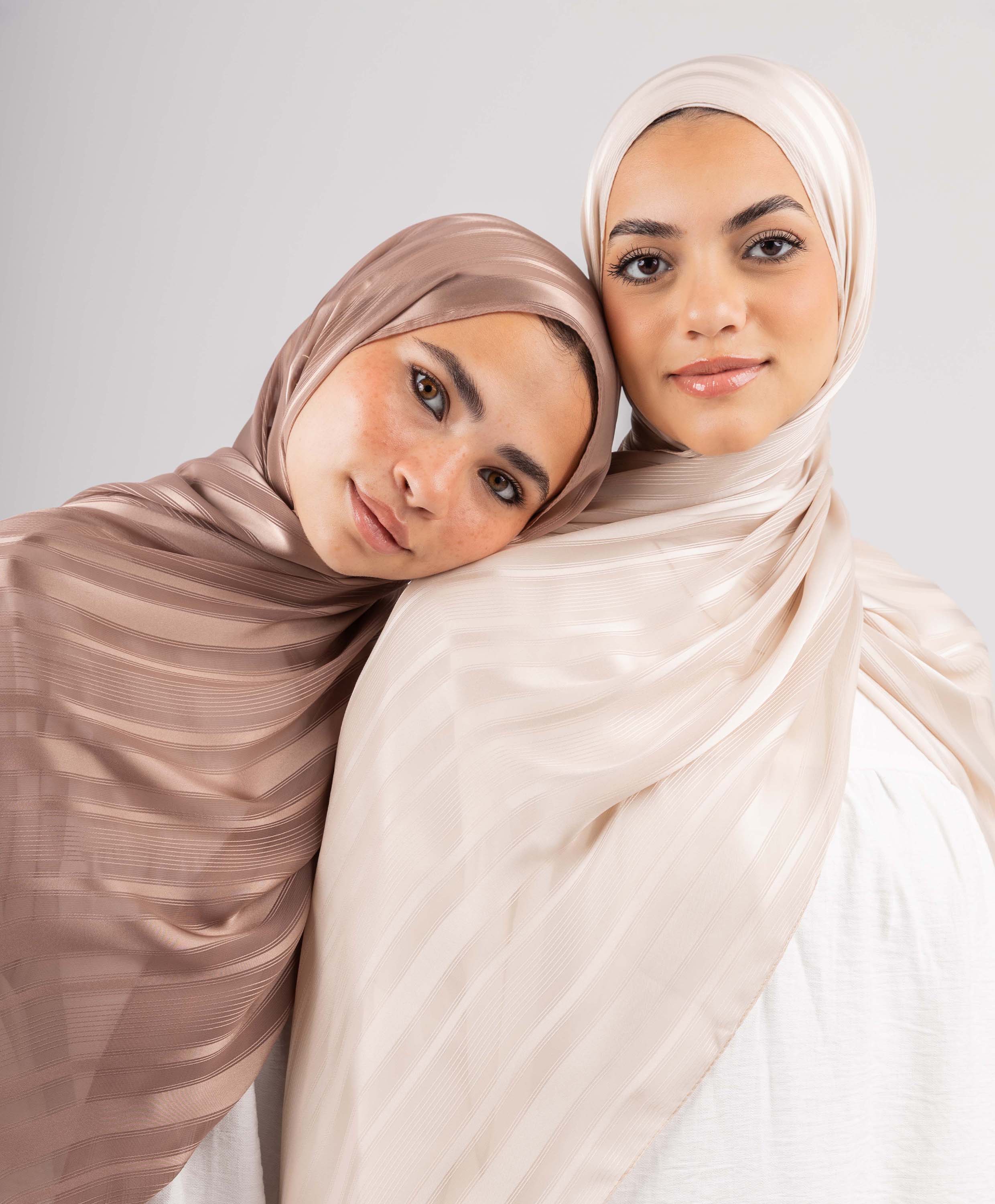 Dainty Satin Chiffon Scarf - Image 3