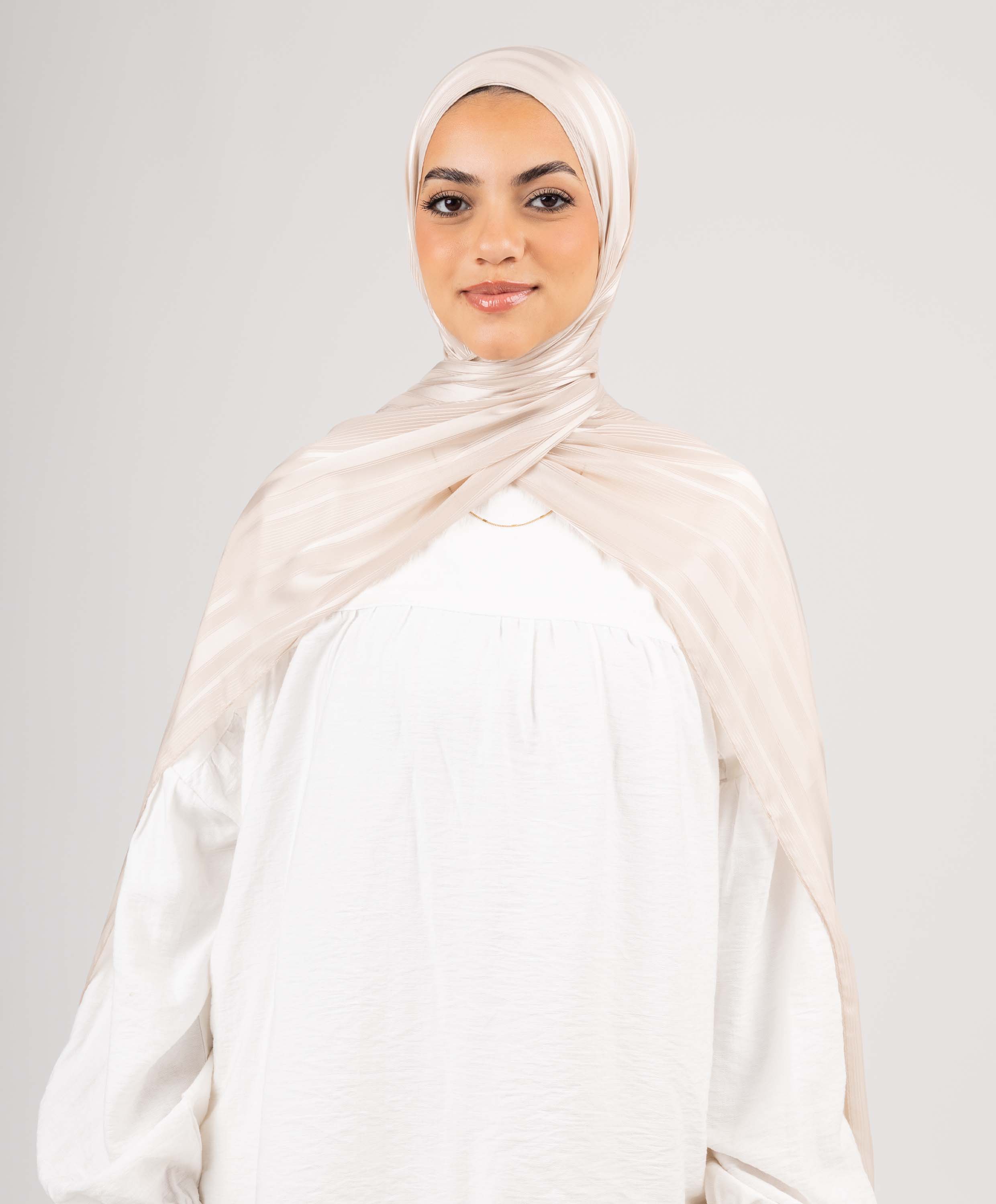 Dainty Satin Chiffon Scarf - Image 6