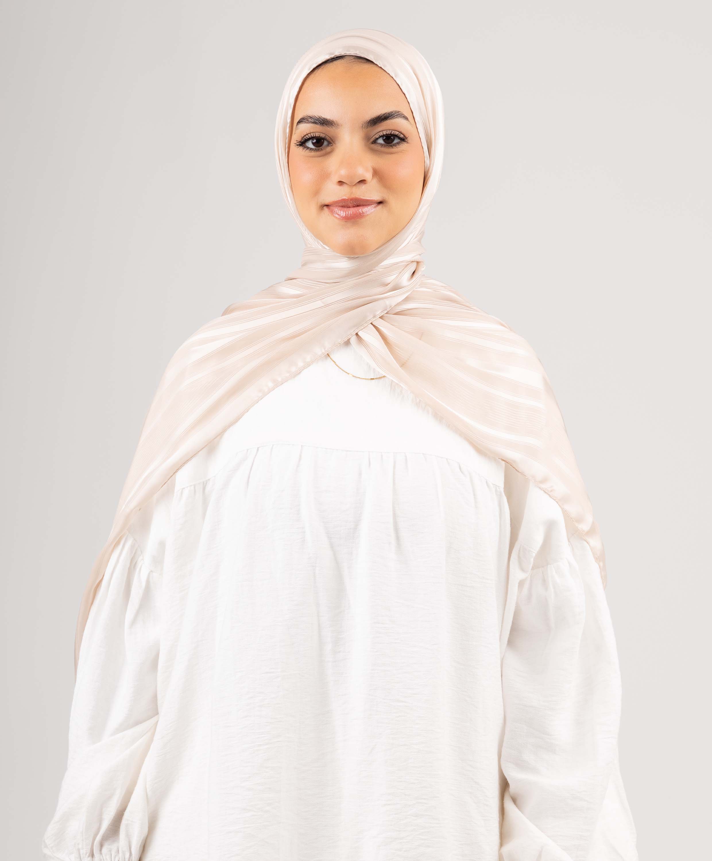 Dainty Satin Chiffon Scarf - Image 7
