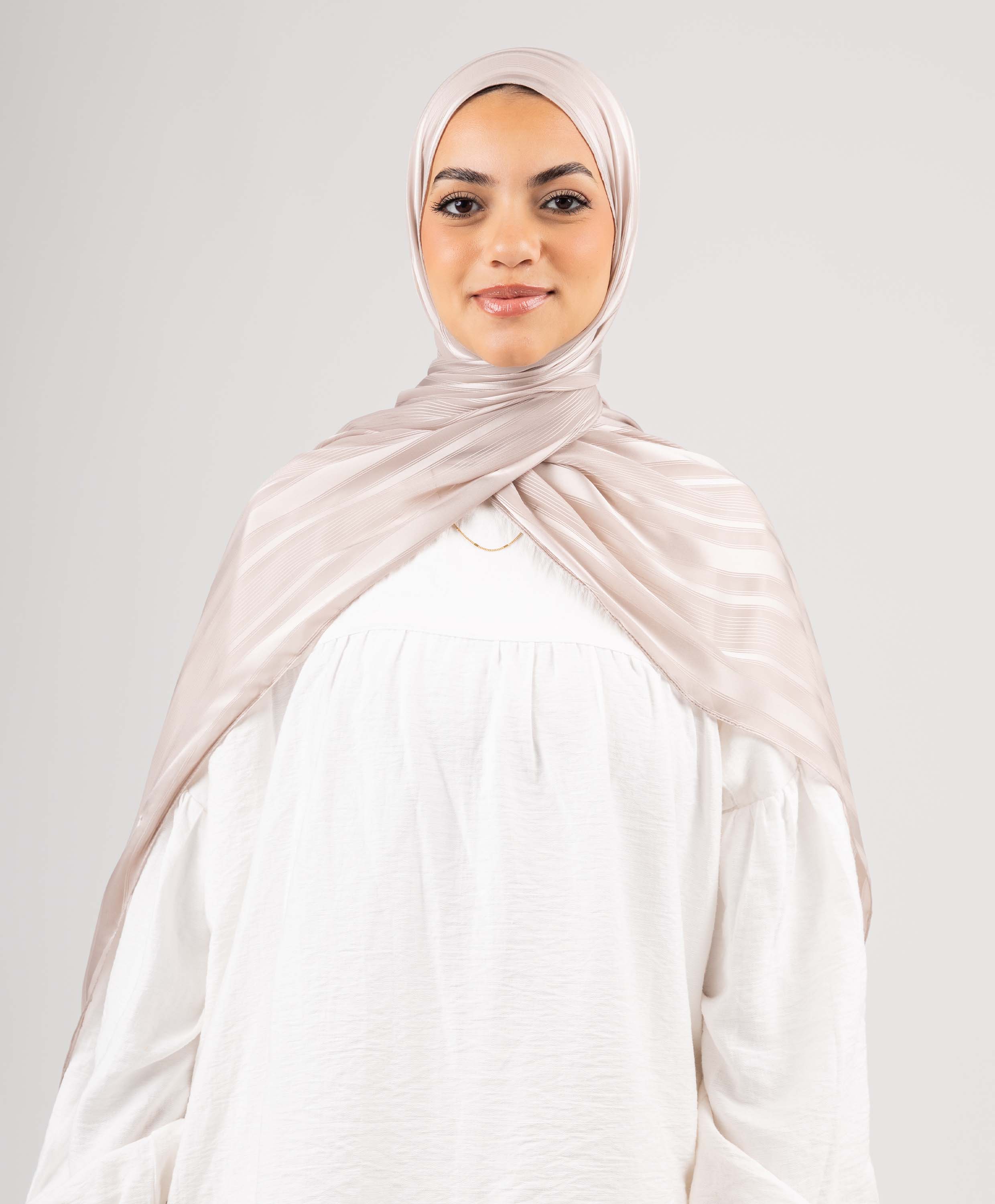 Dainty Satin Chiffon Scarf - Image 9