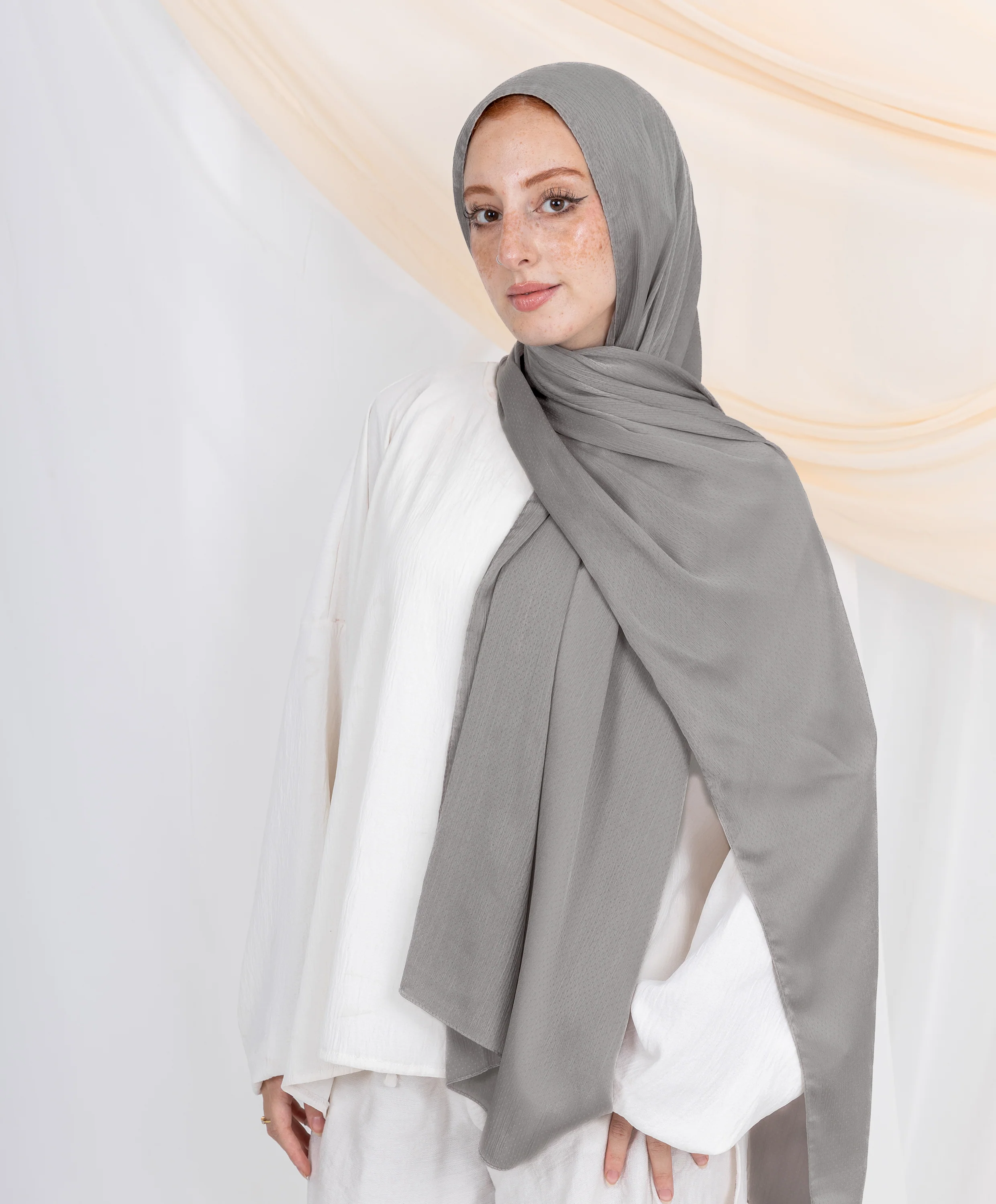 Dots Crinkle Silk Scarf - Image 43
