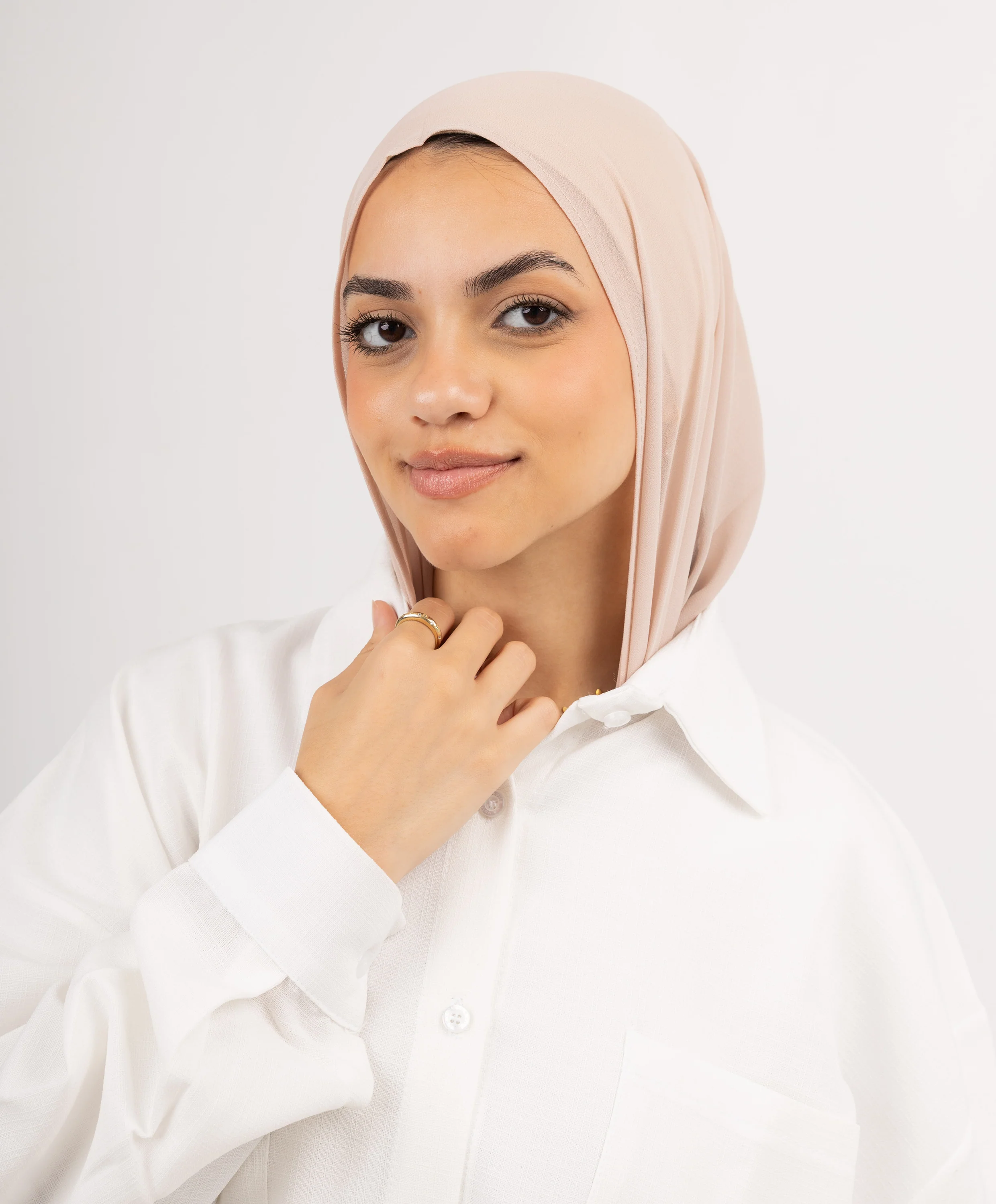 Easy Closed Chiffon Wrap Scarf - Image 3
