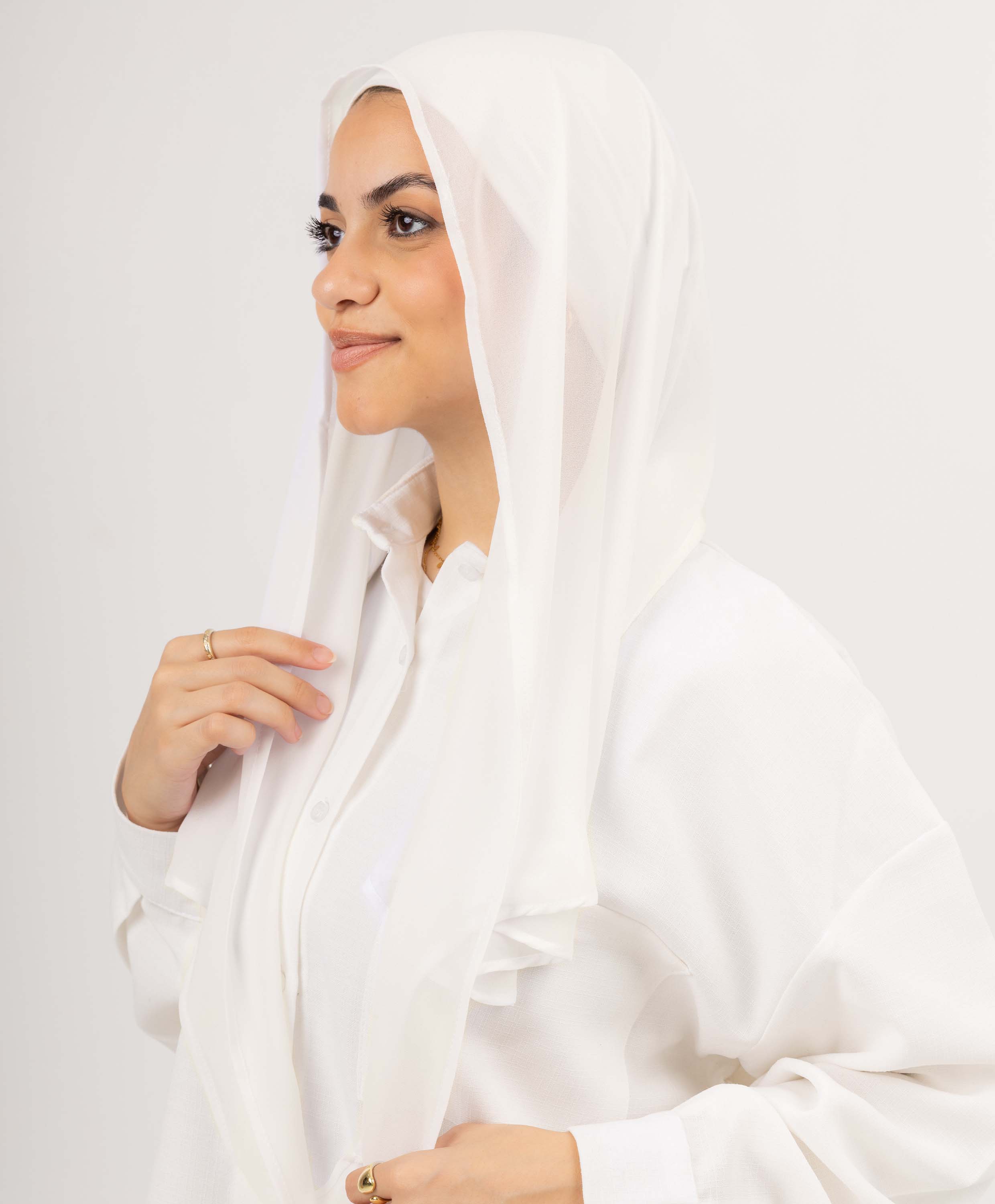 Easy Closed Chiffon Wrap Scarf - Image 5