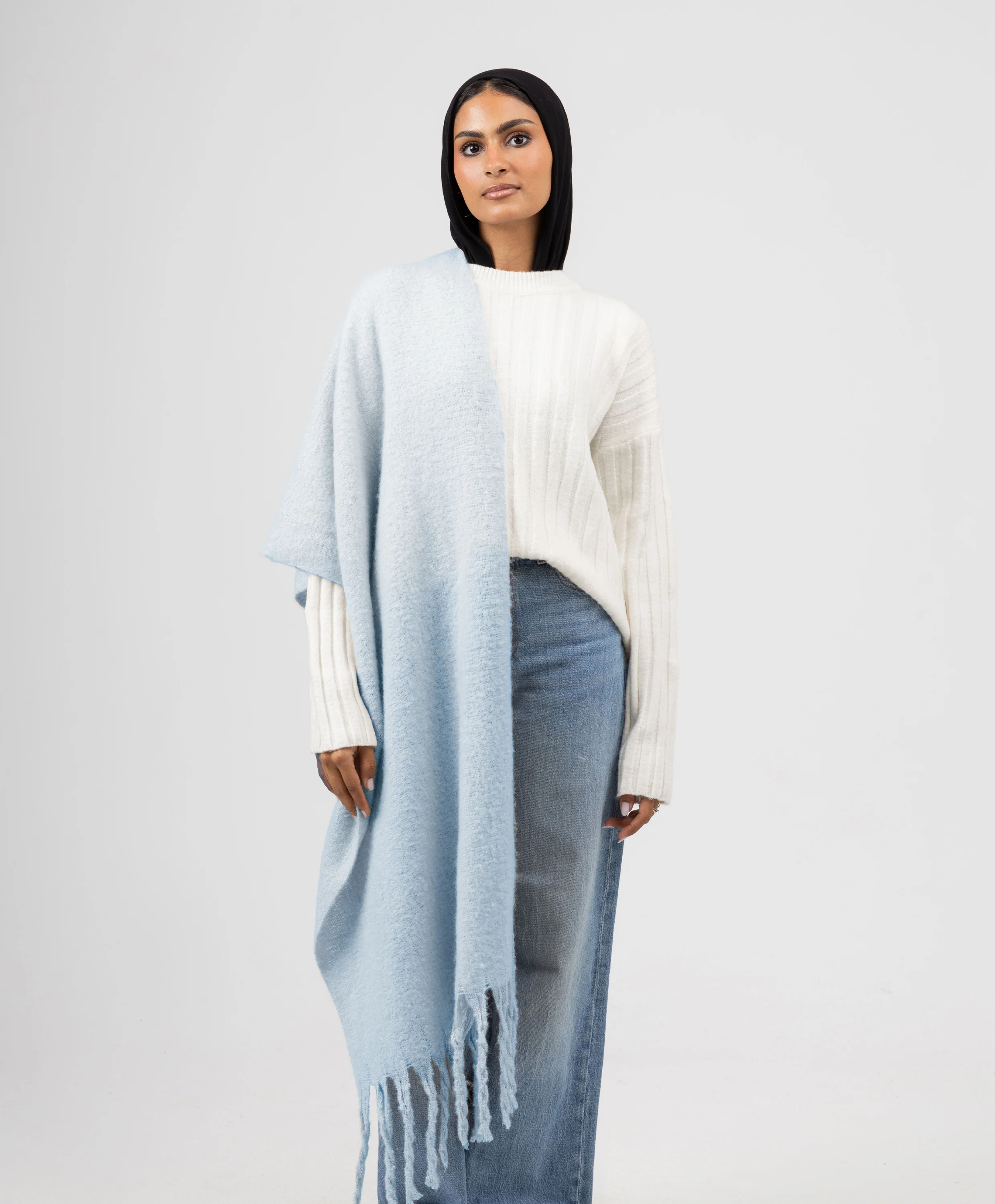 Essential Shawl-Baby Blue