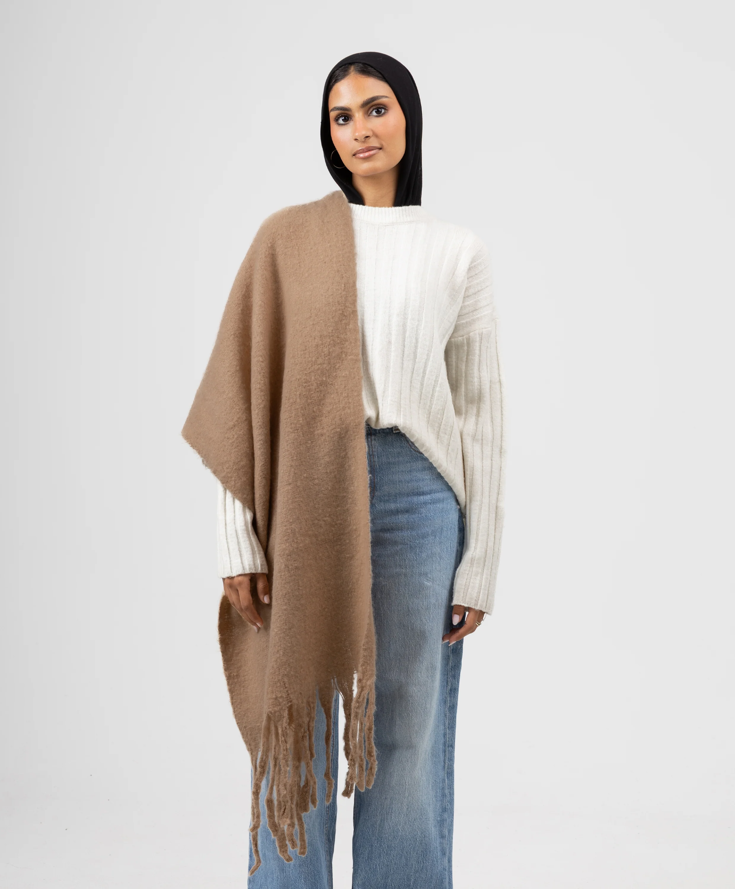 Essential Shawl-Light Taupe
