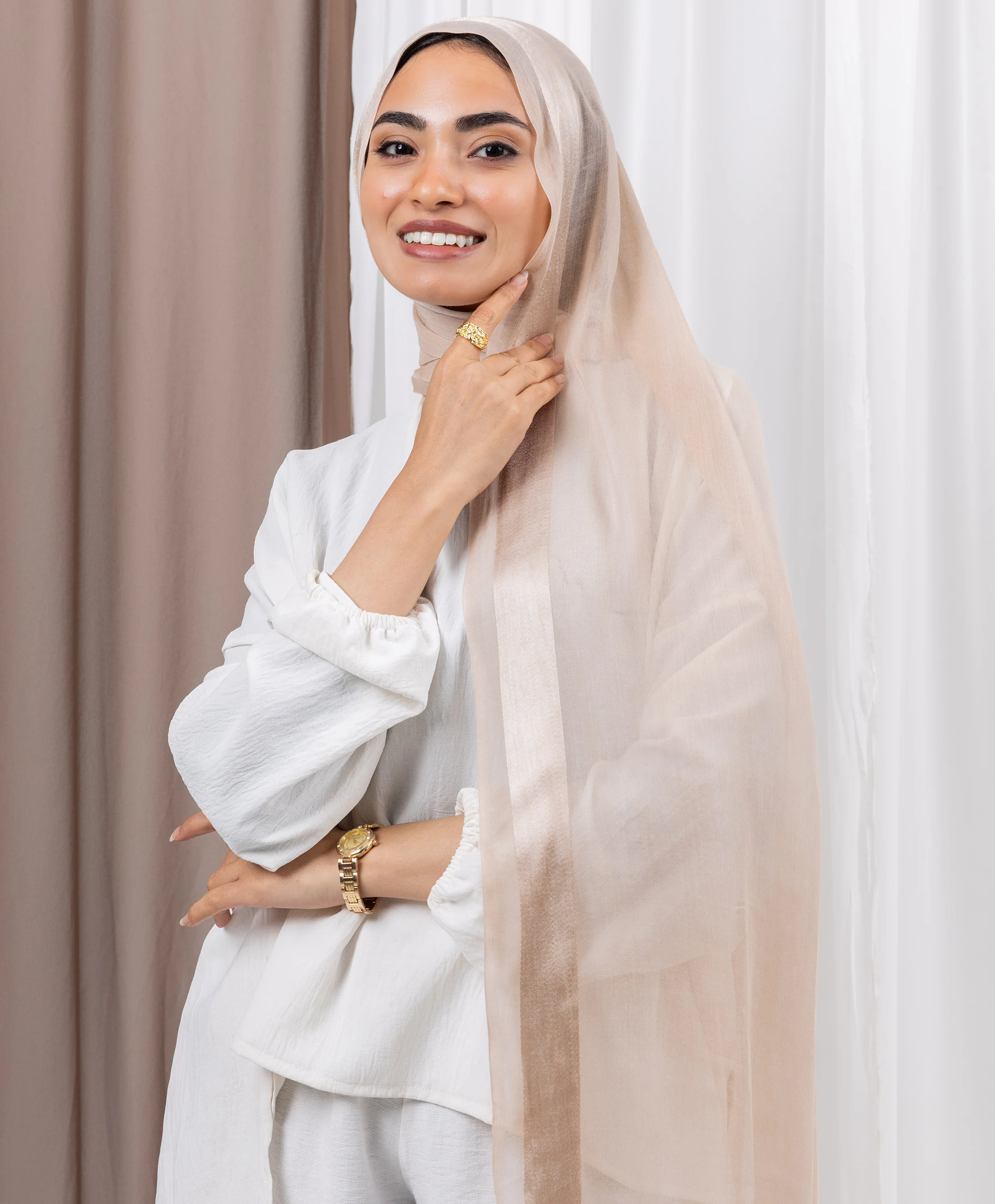 Everyday Linen Satin Scarf - Image 11