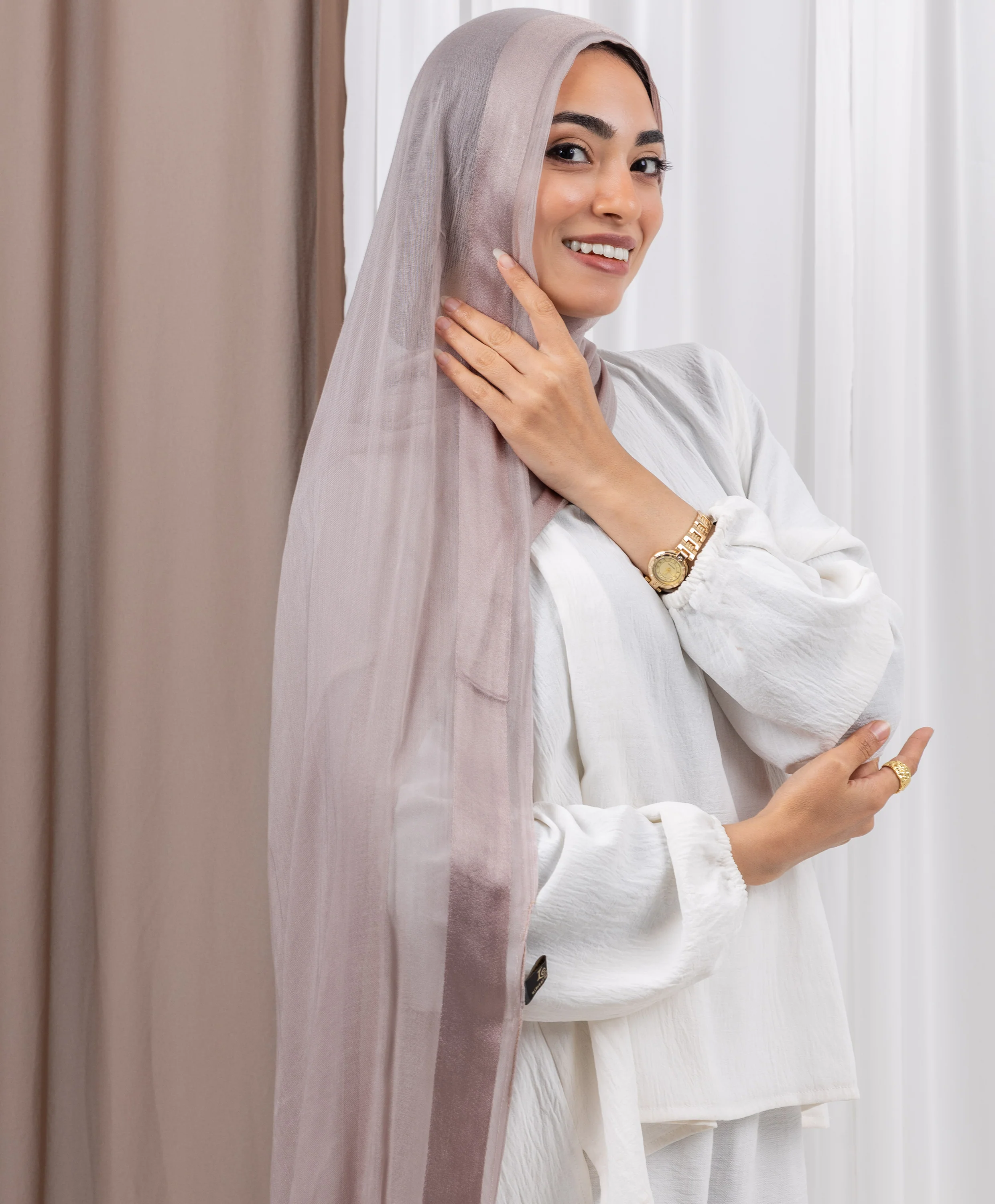 Everyday Linen Satin Scarf - Image 13
