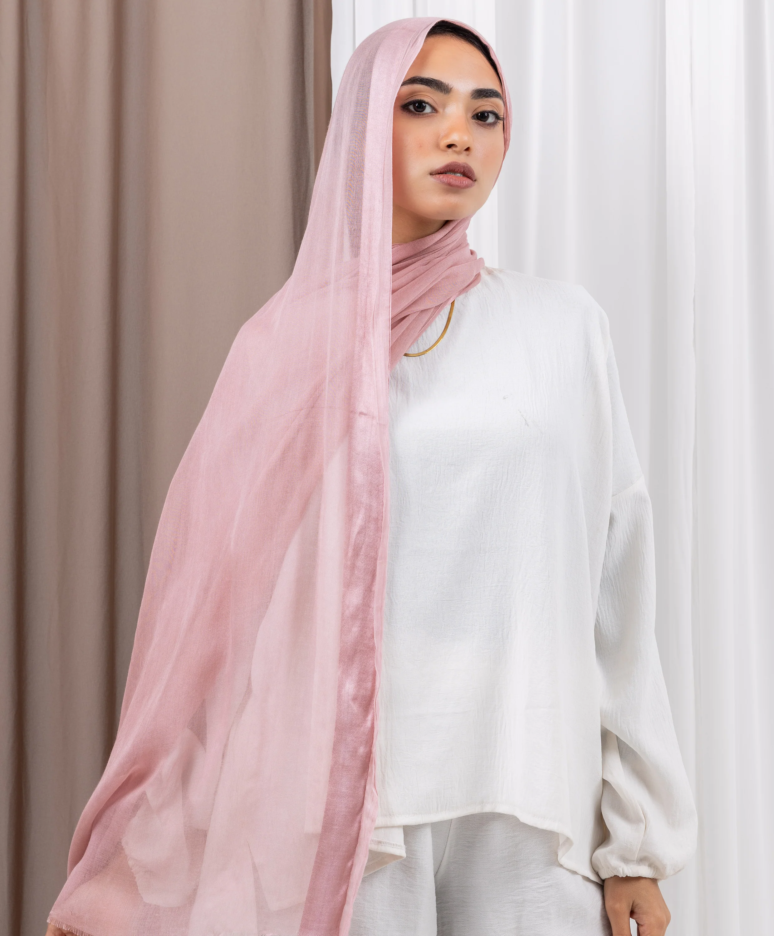Everyday Linen Satin Scarf - Image 14