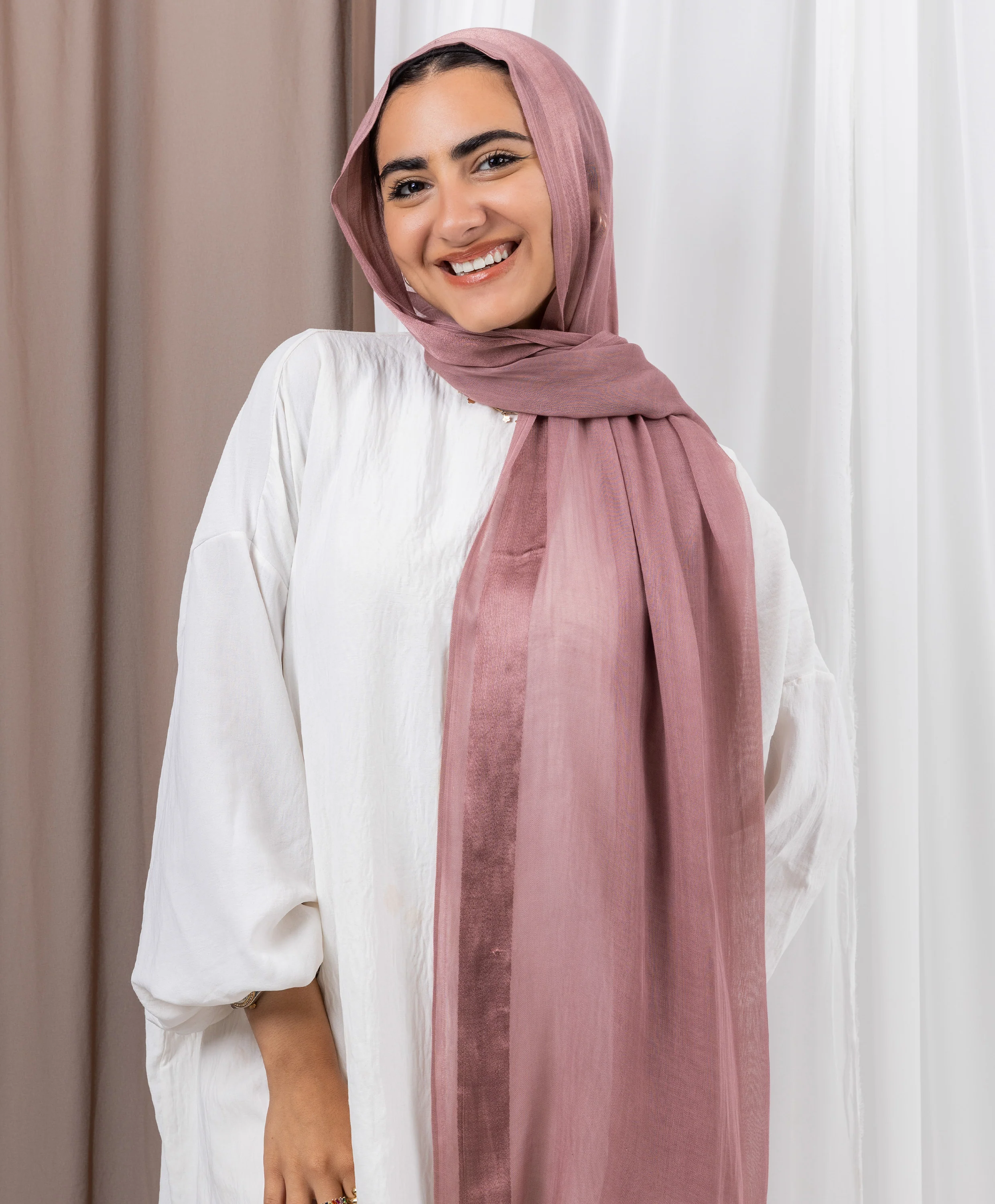 Everyday Linen Satin Scarf - Image 16