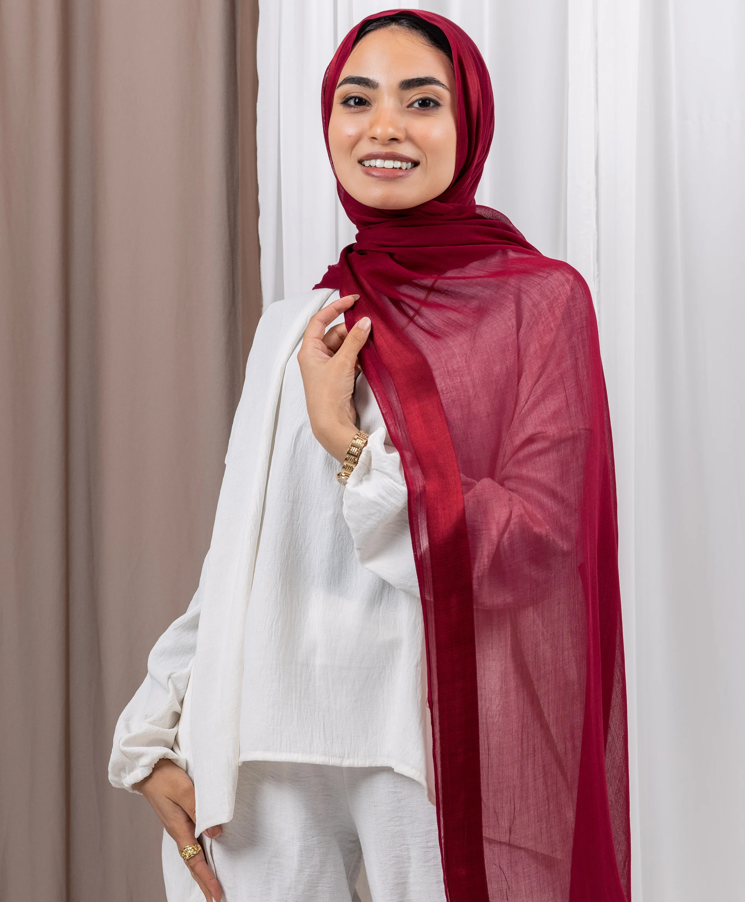 Everyday Linen Satin Scarf - Image 17