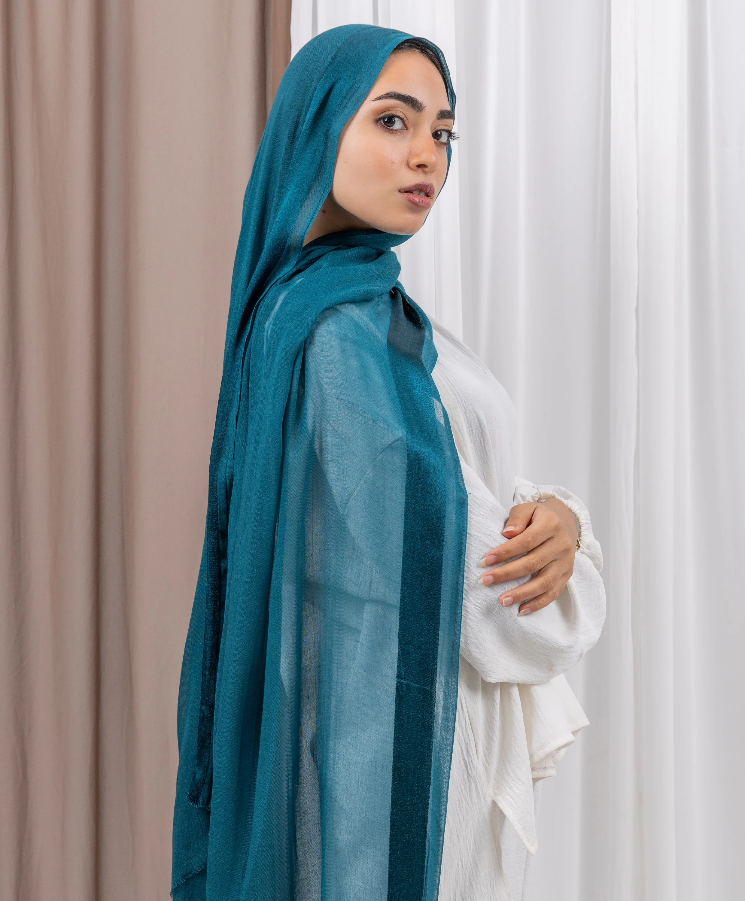 Everyday Linen Satin Scarf - Image 18