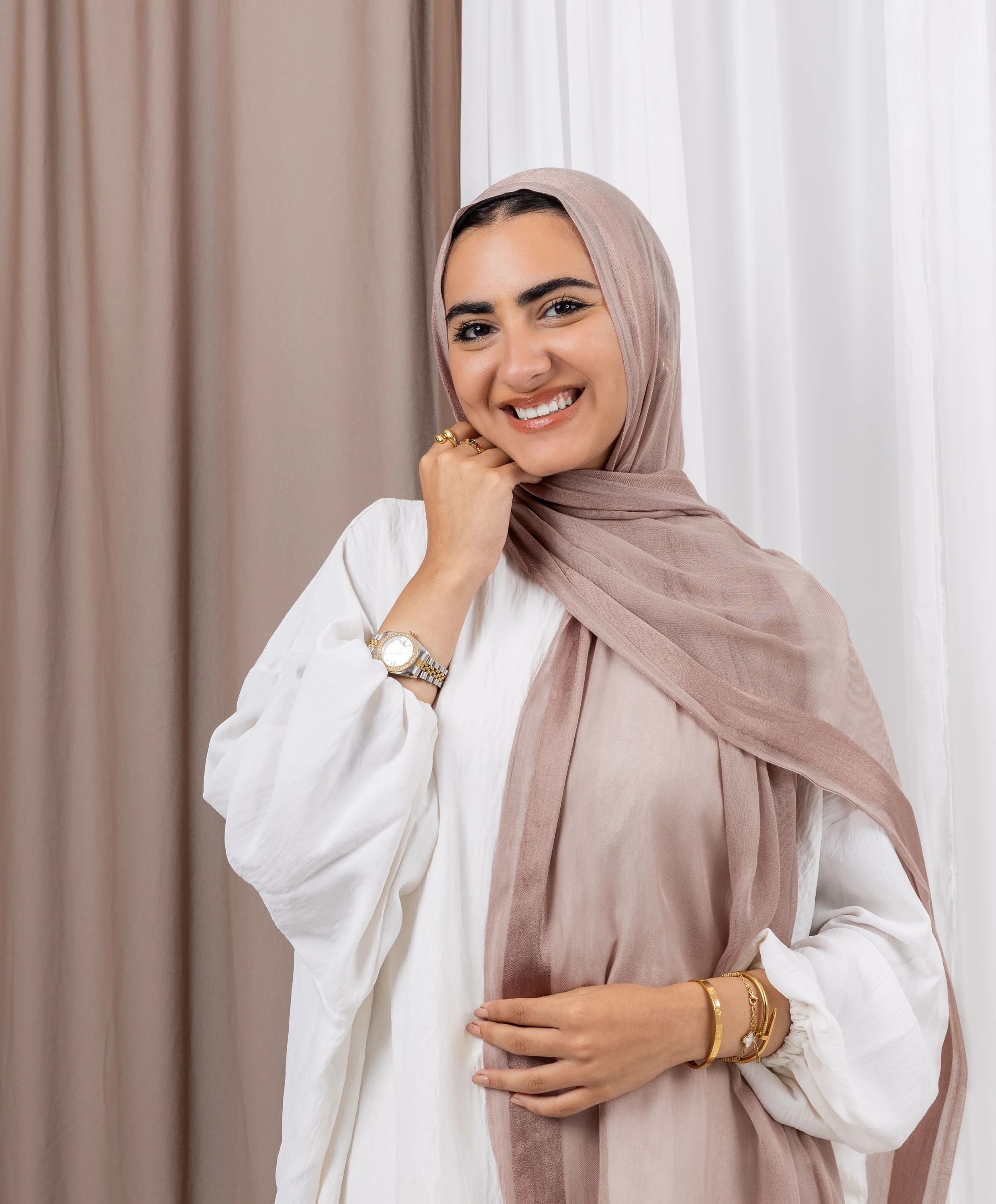 Everyday Linen Satin Scarf - Image 21