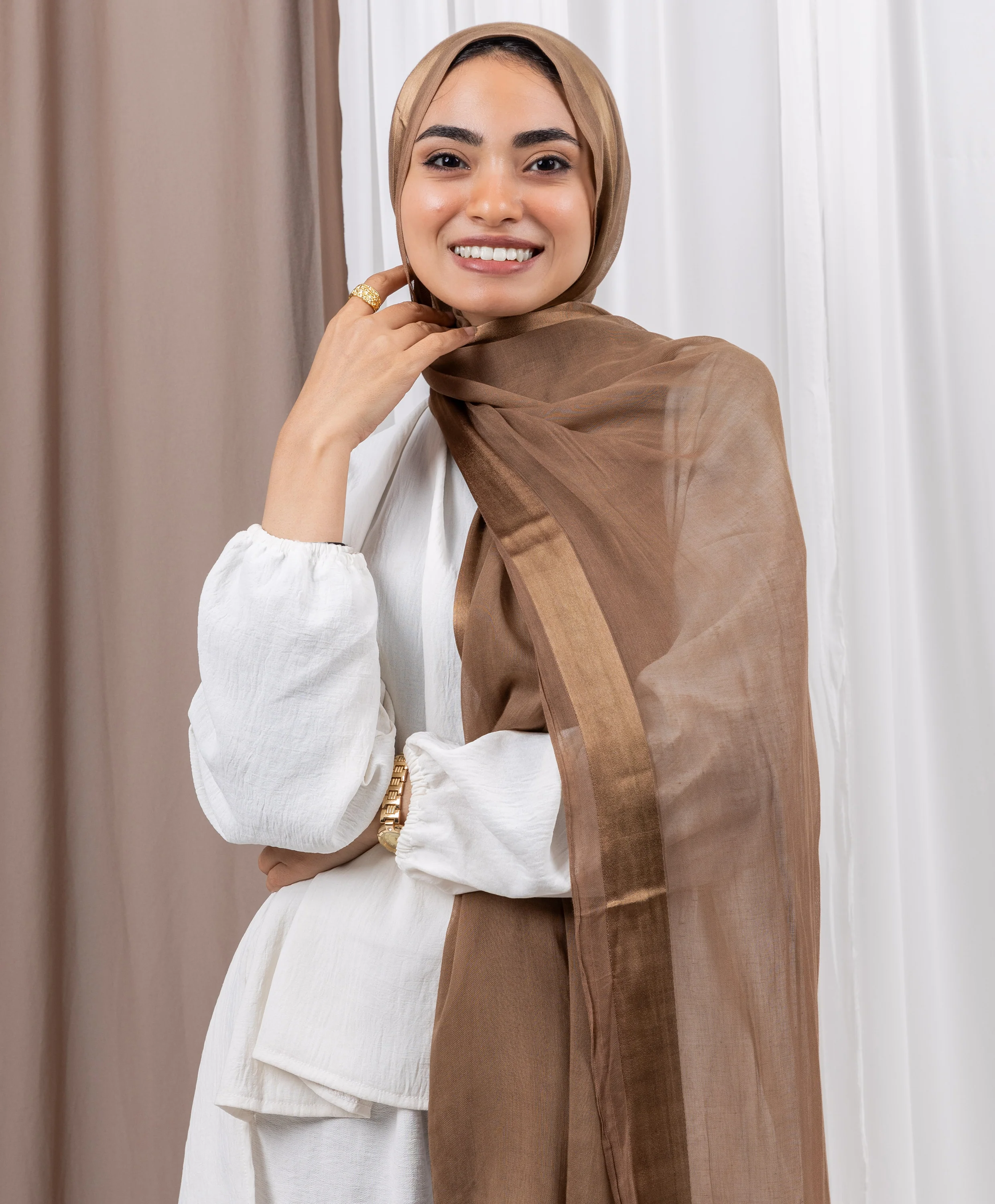 Everyday Linen Satin Scarf - Image 29