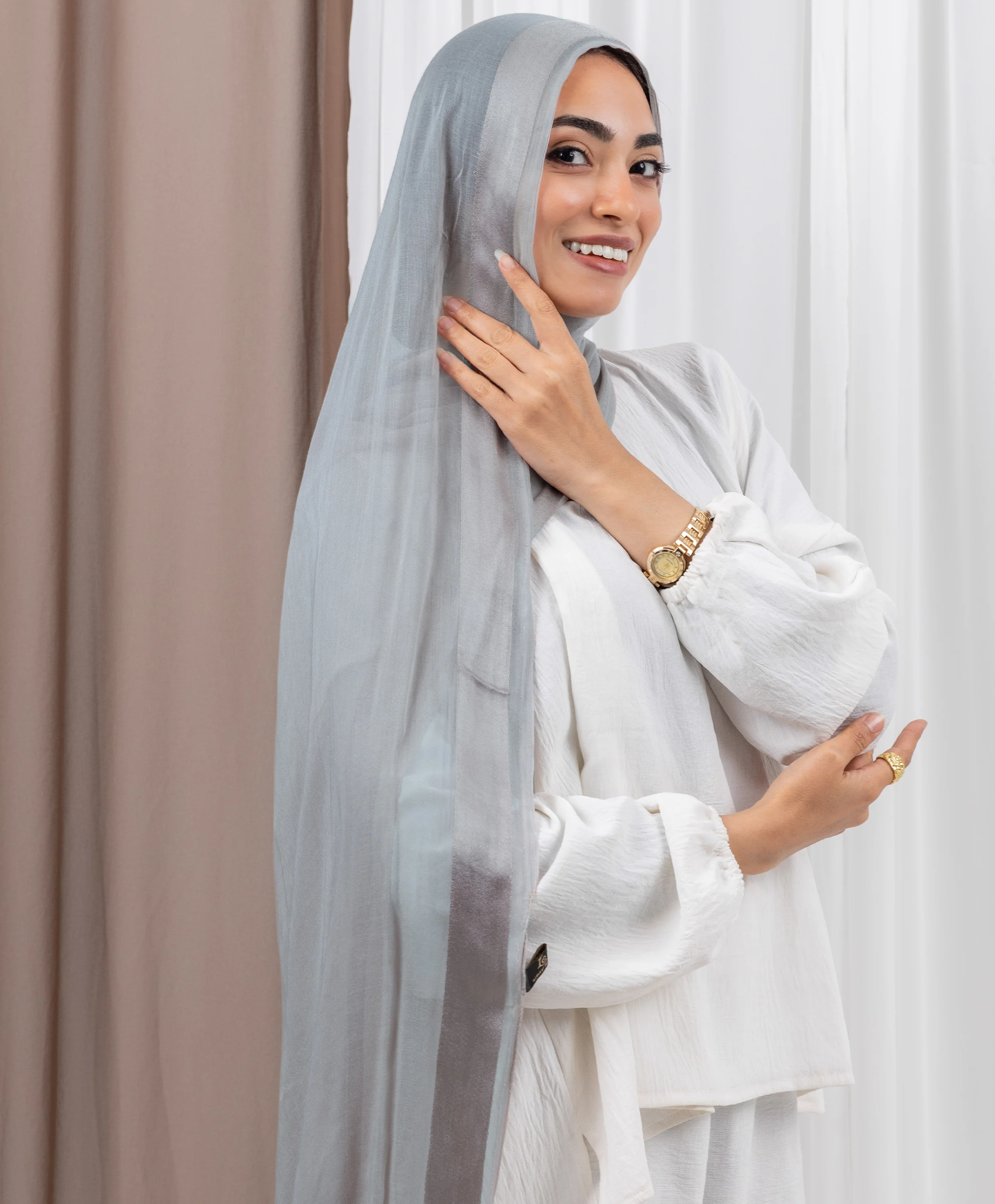 Everyday Linen Satin Scarf - Image 34
