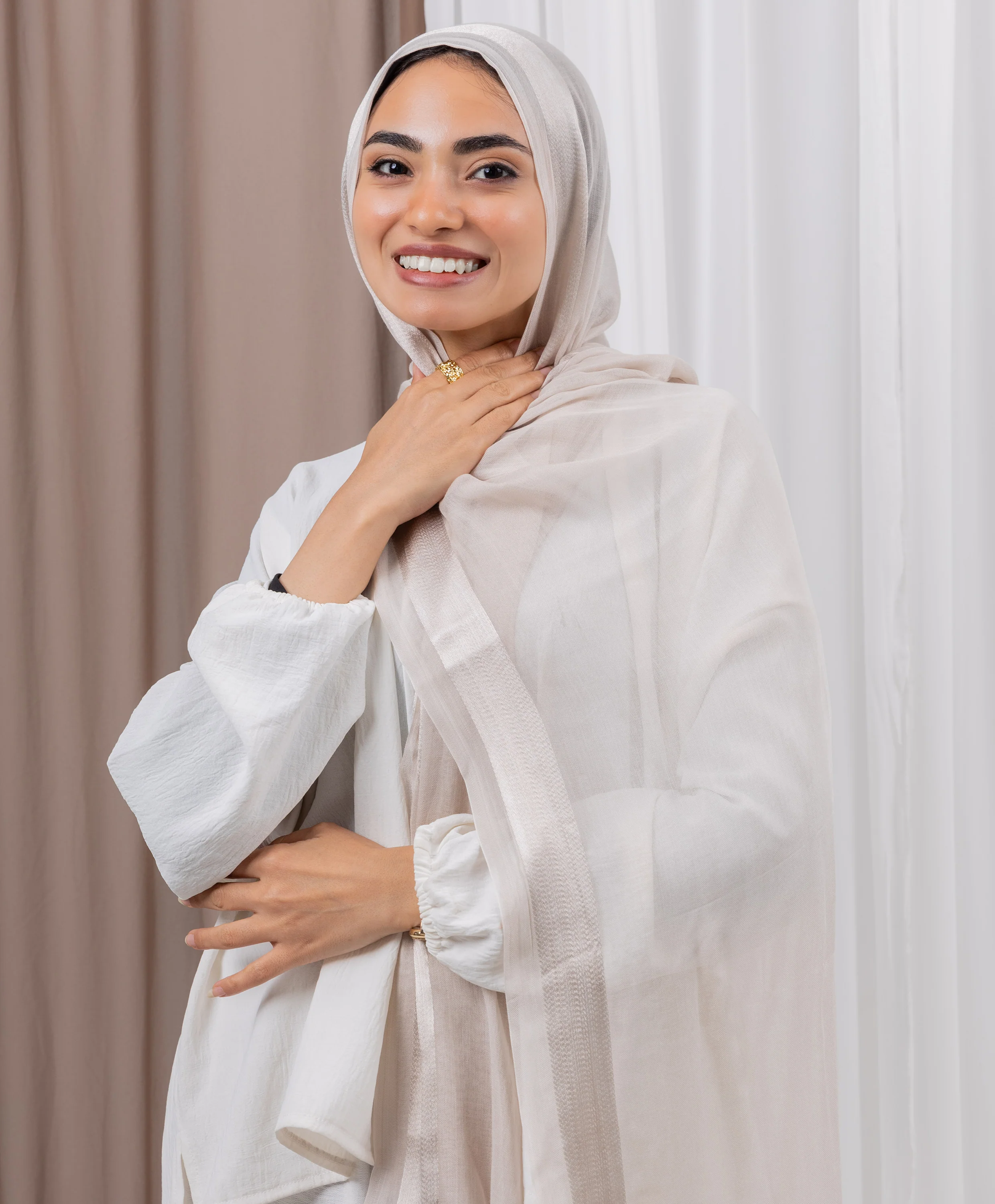 Everyday Linen Satin Scarf - Image 5