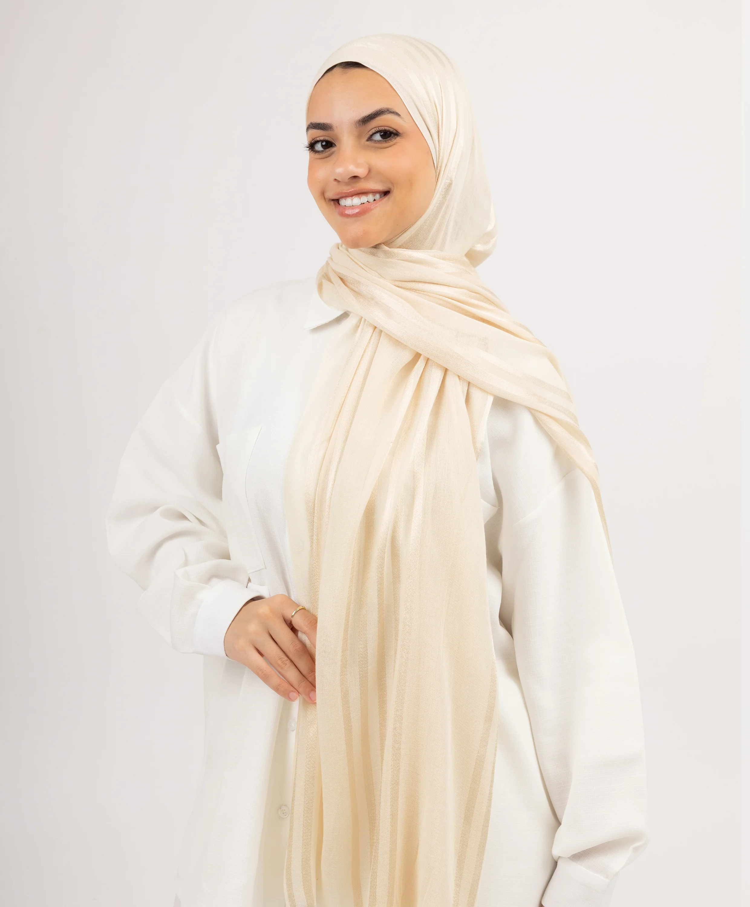 Fancy Linen Scarf - Image 4