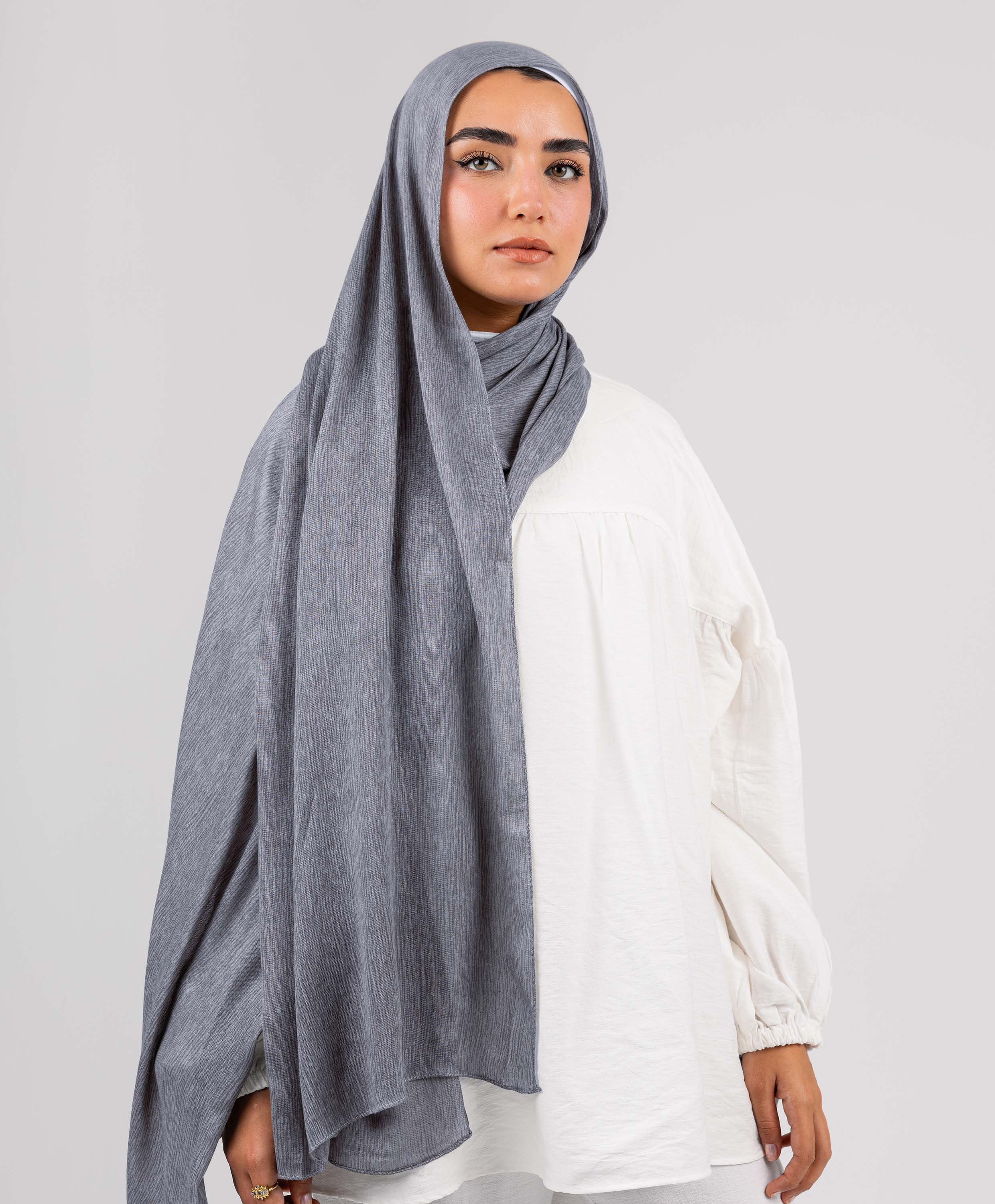 Foggy Marble Cotton Scarf - Image 12