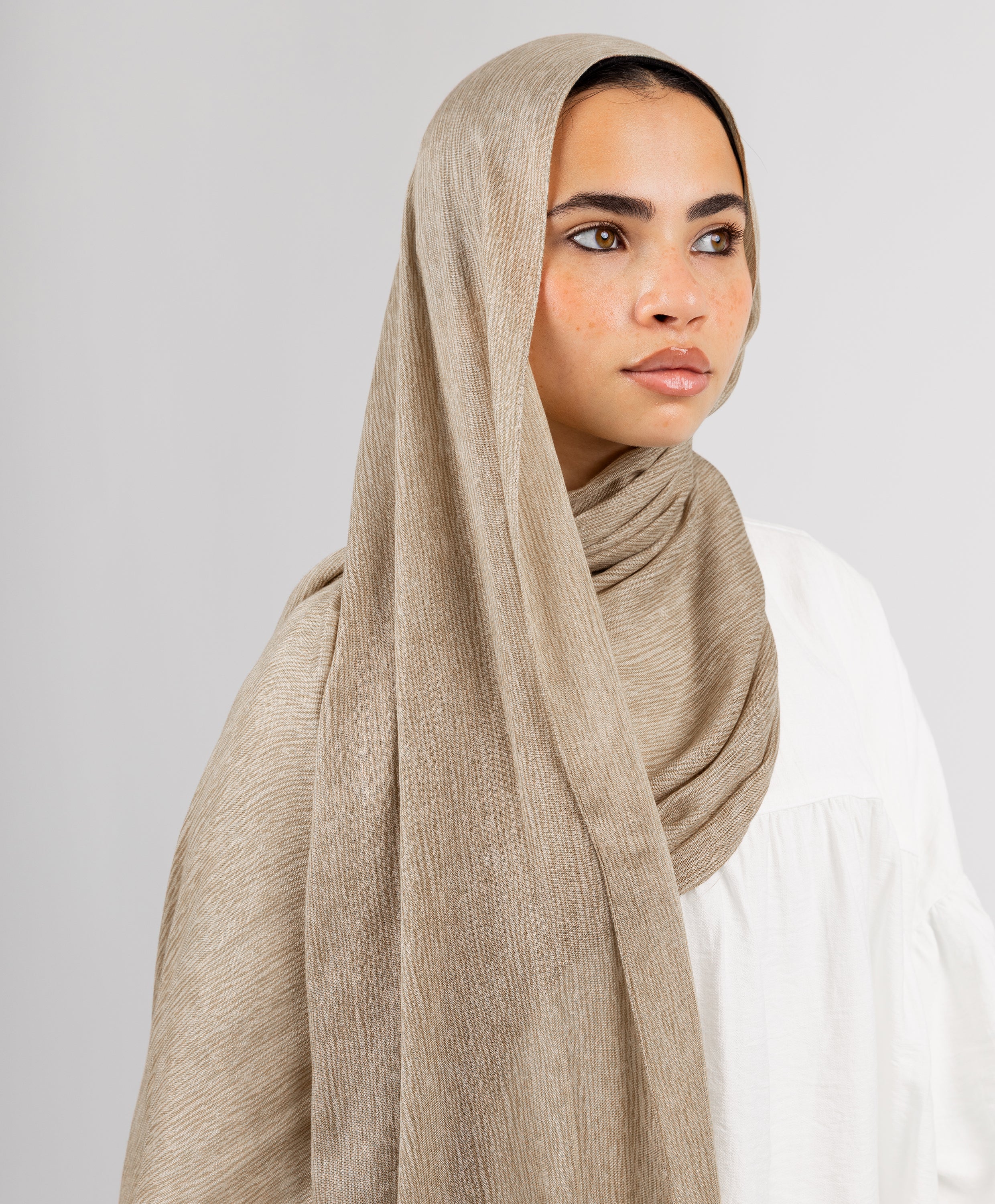 Foggy Marble Cotton Scarf - Image 3