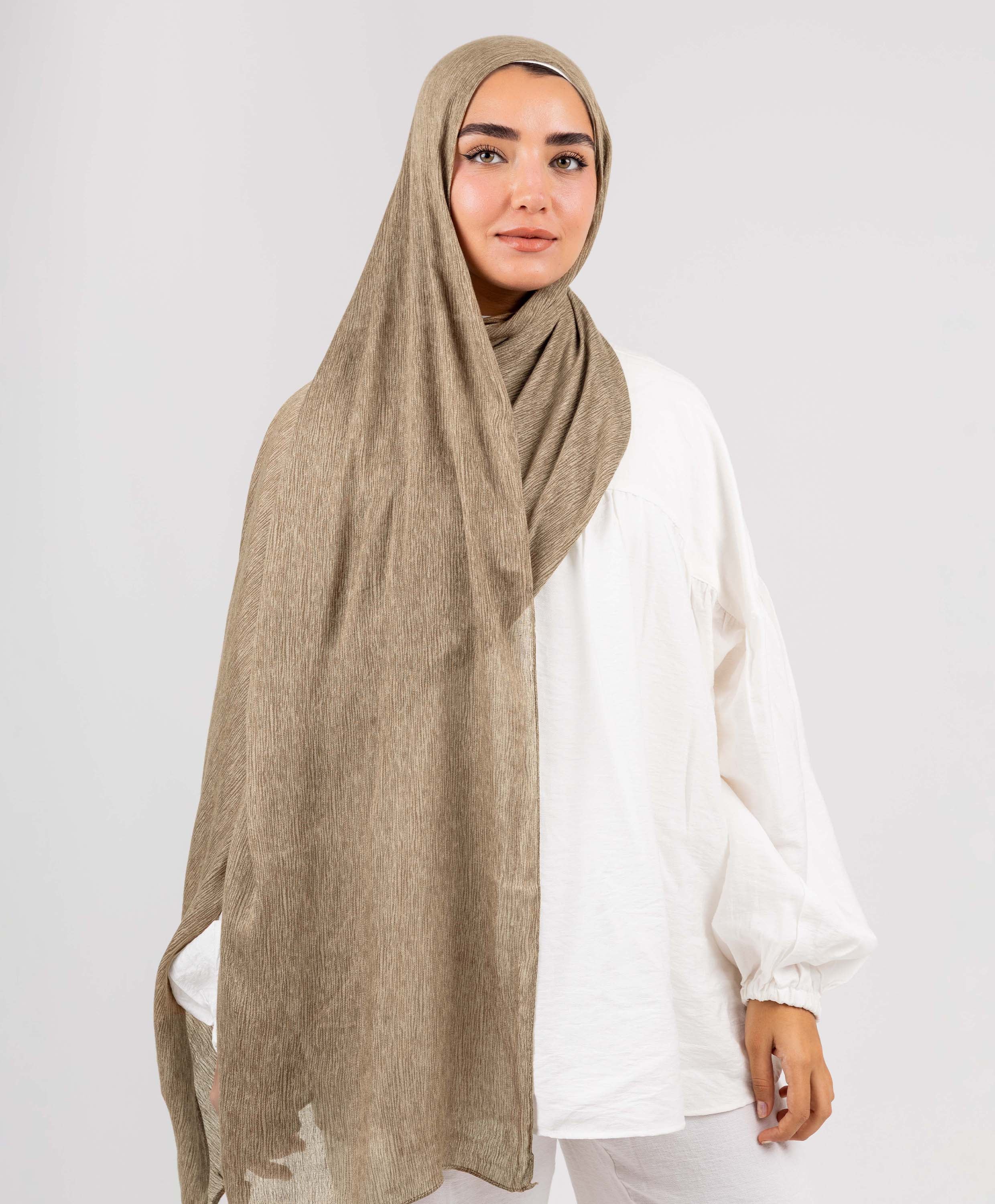 Foggy Marble Cotton Scarf - Image 7