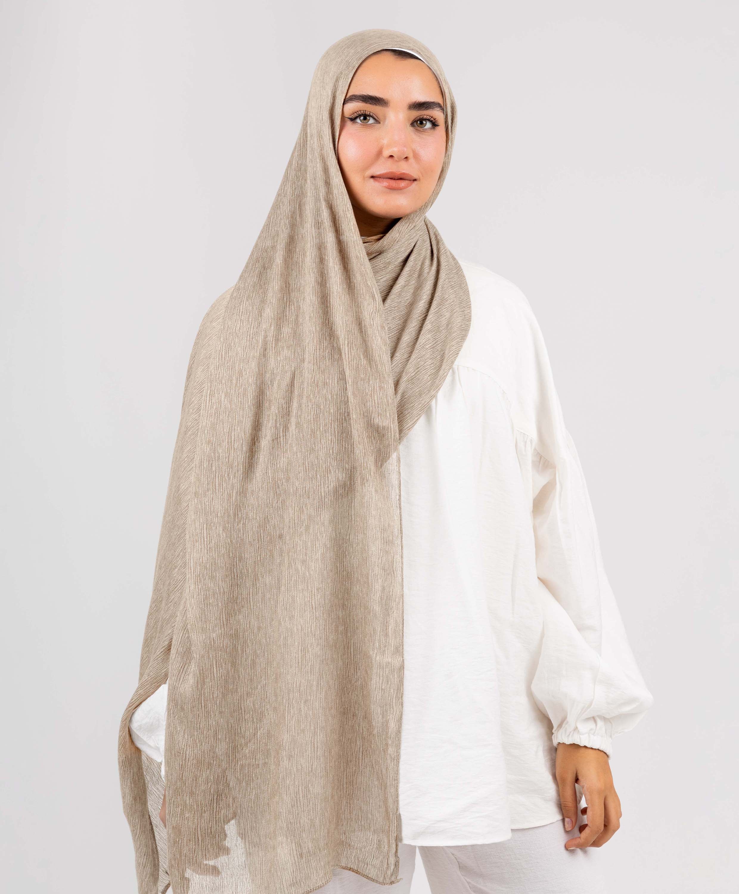 Foggy Marble Cotton Scarf - Image 9