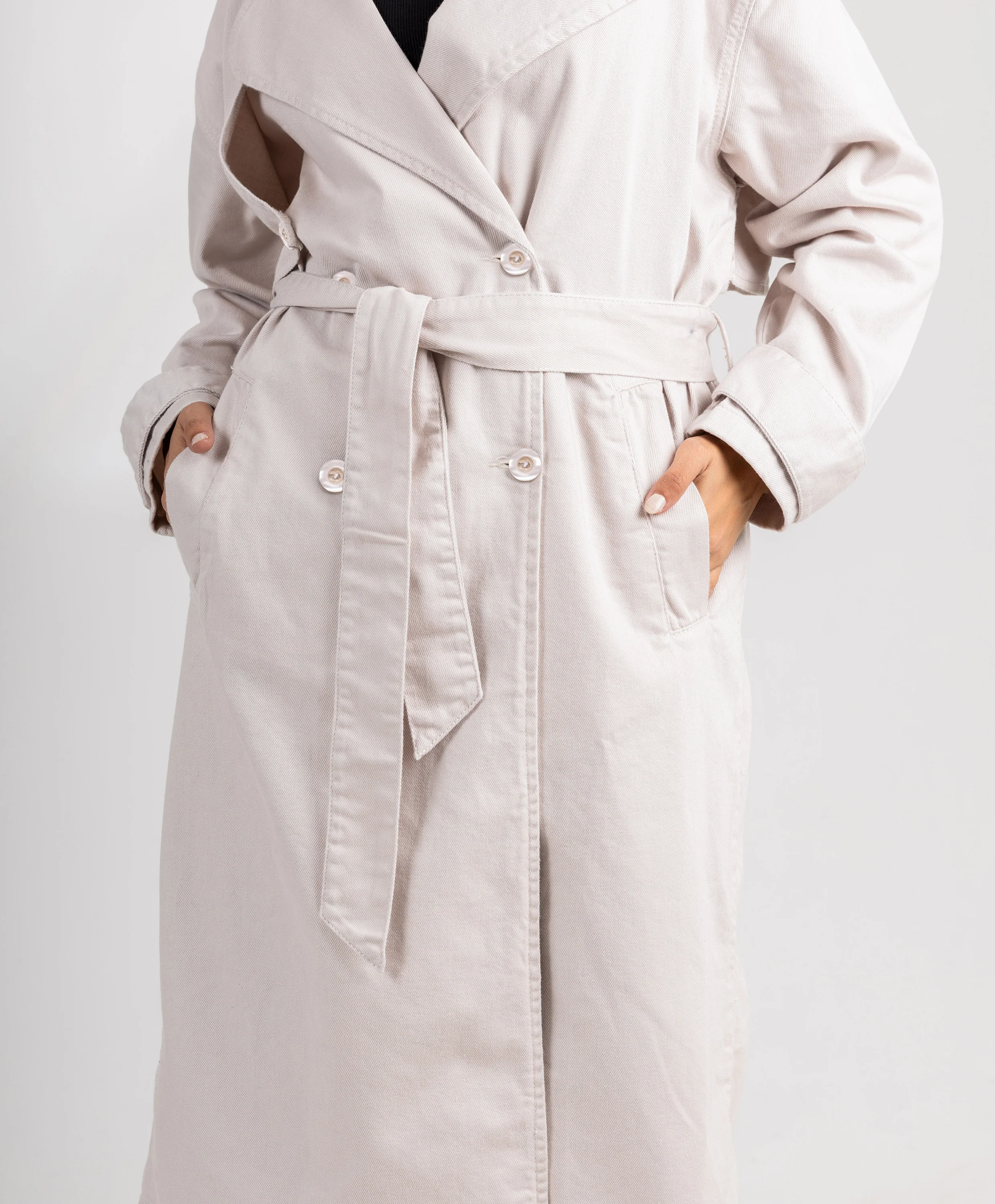 Gabardine Trench Coat - Image 3