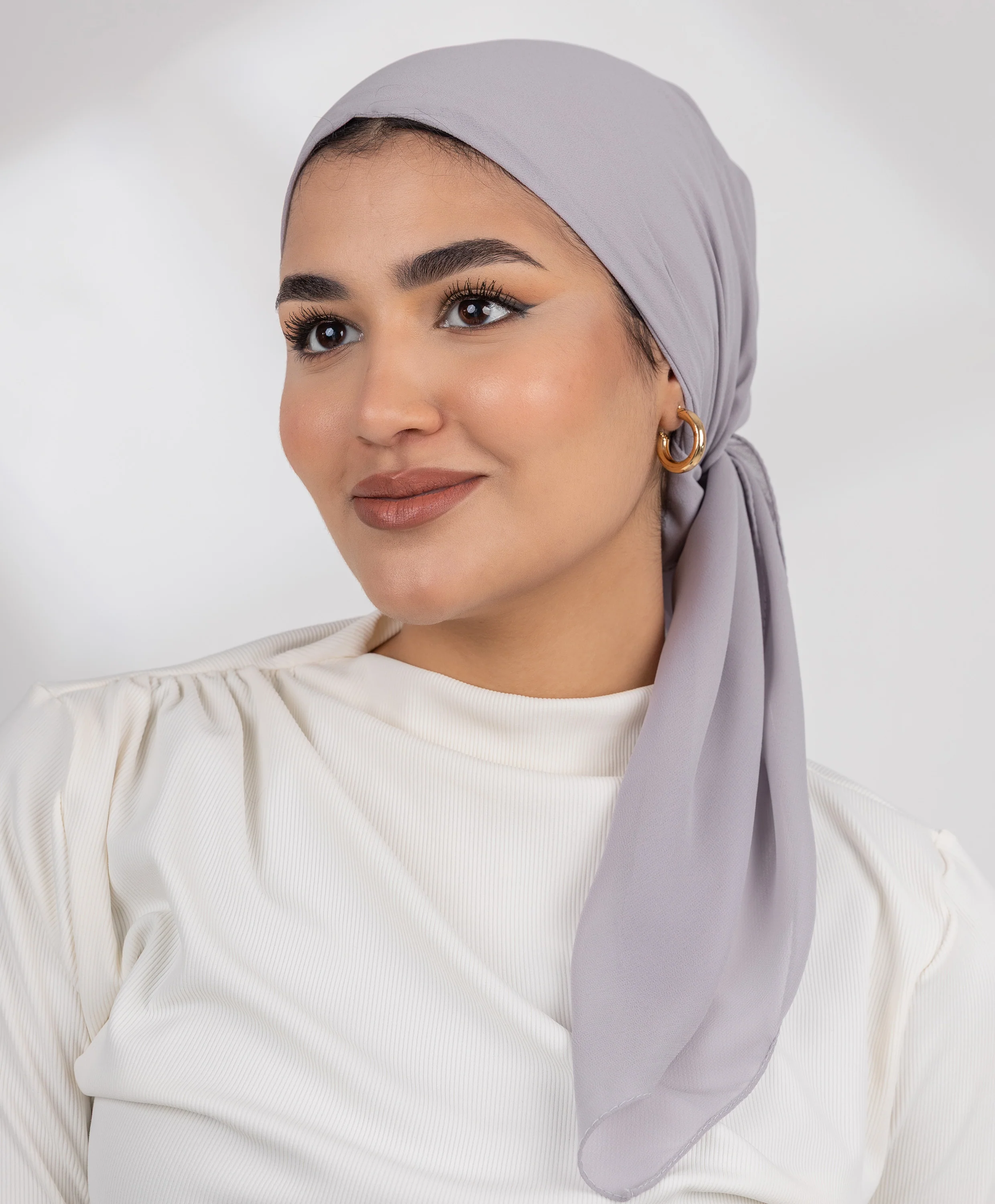 Girly Chiffon Square Scarf - Image 11