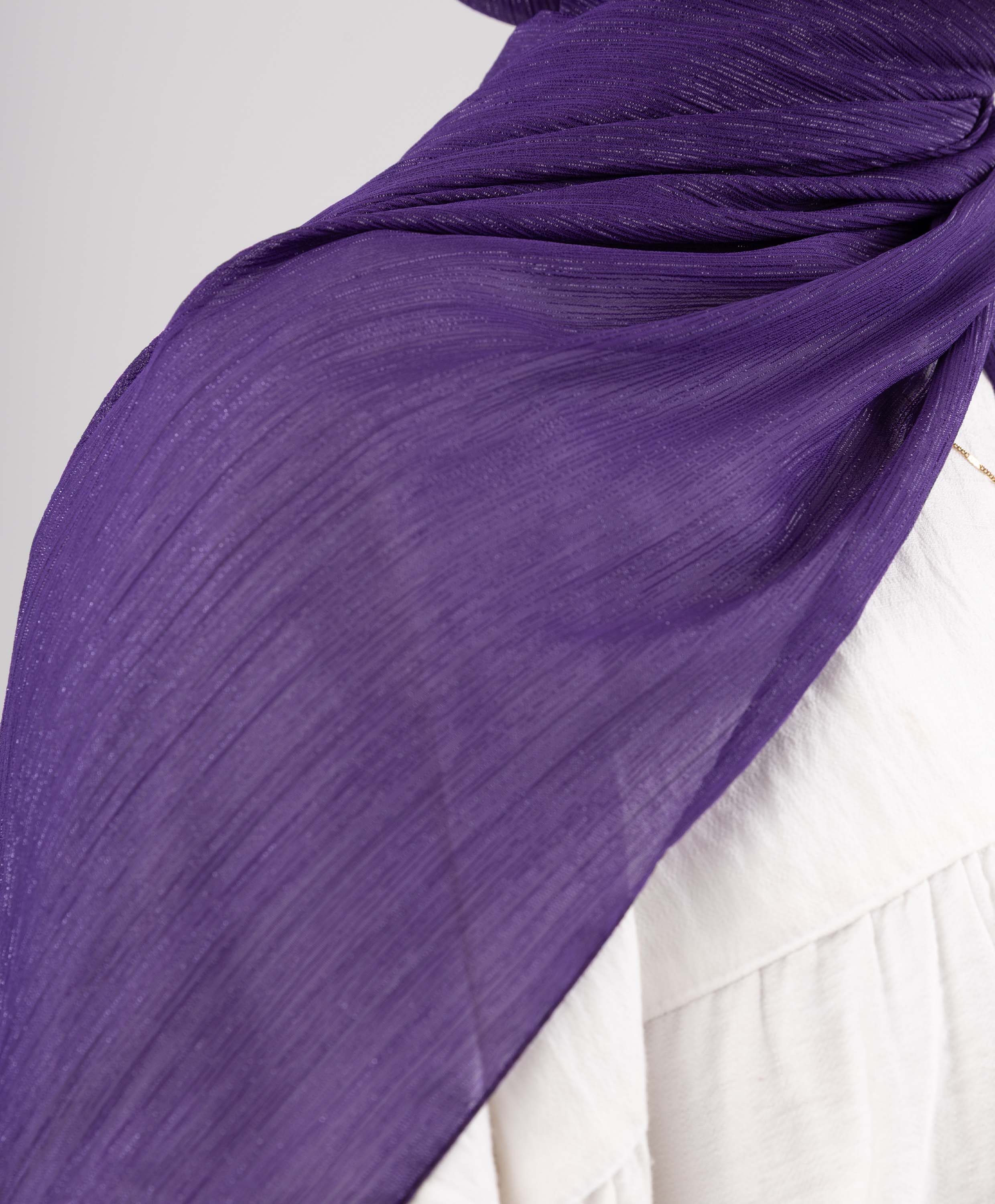 Glittery Chiffon Scarf - Image 11