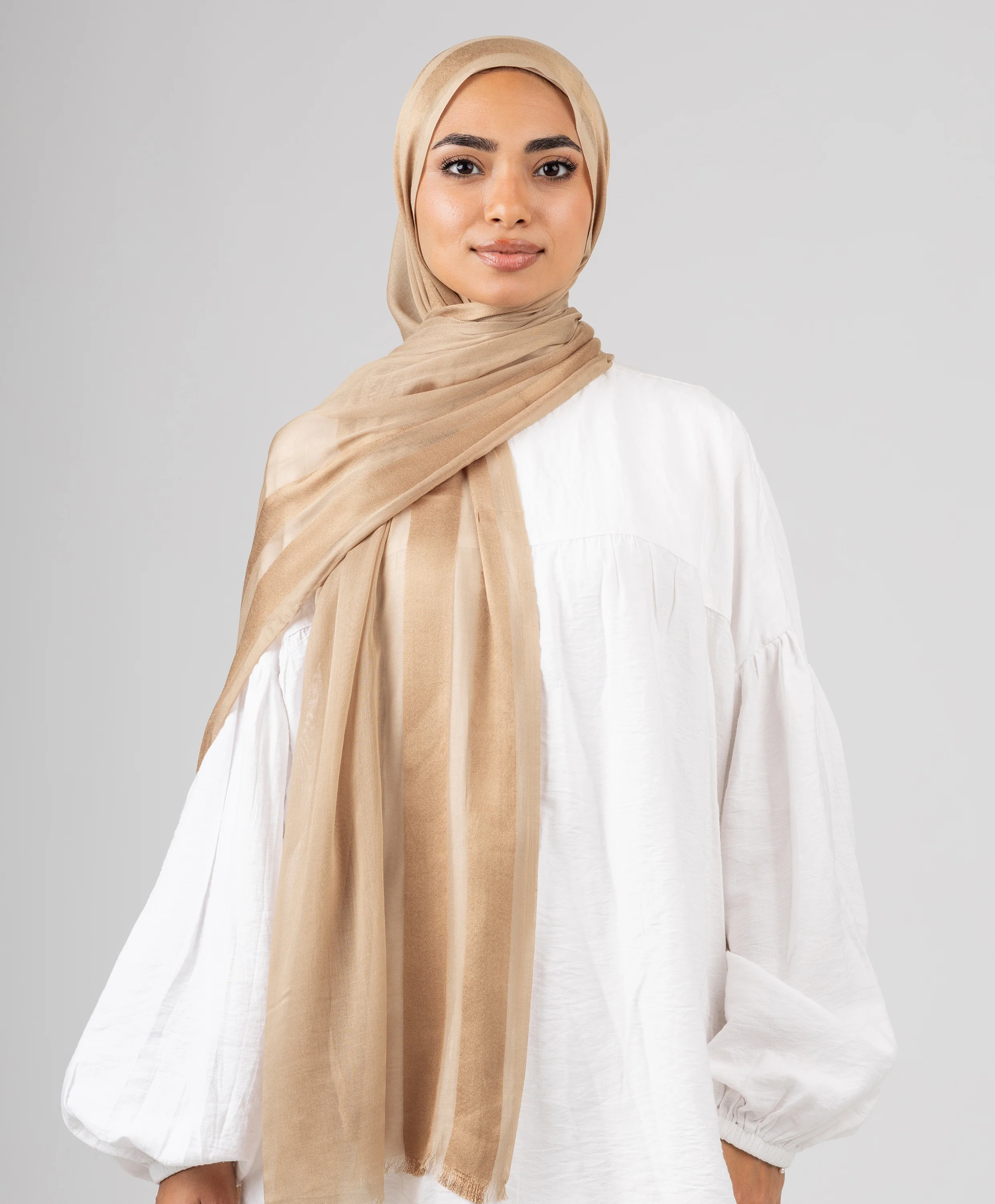 Glowy Satin Linen Scarf - Image 5