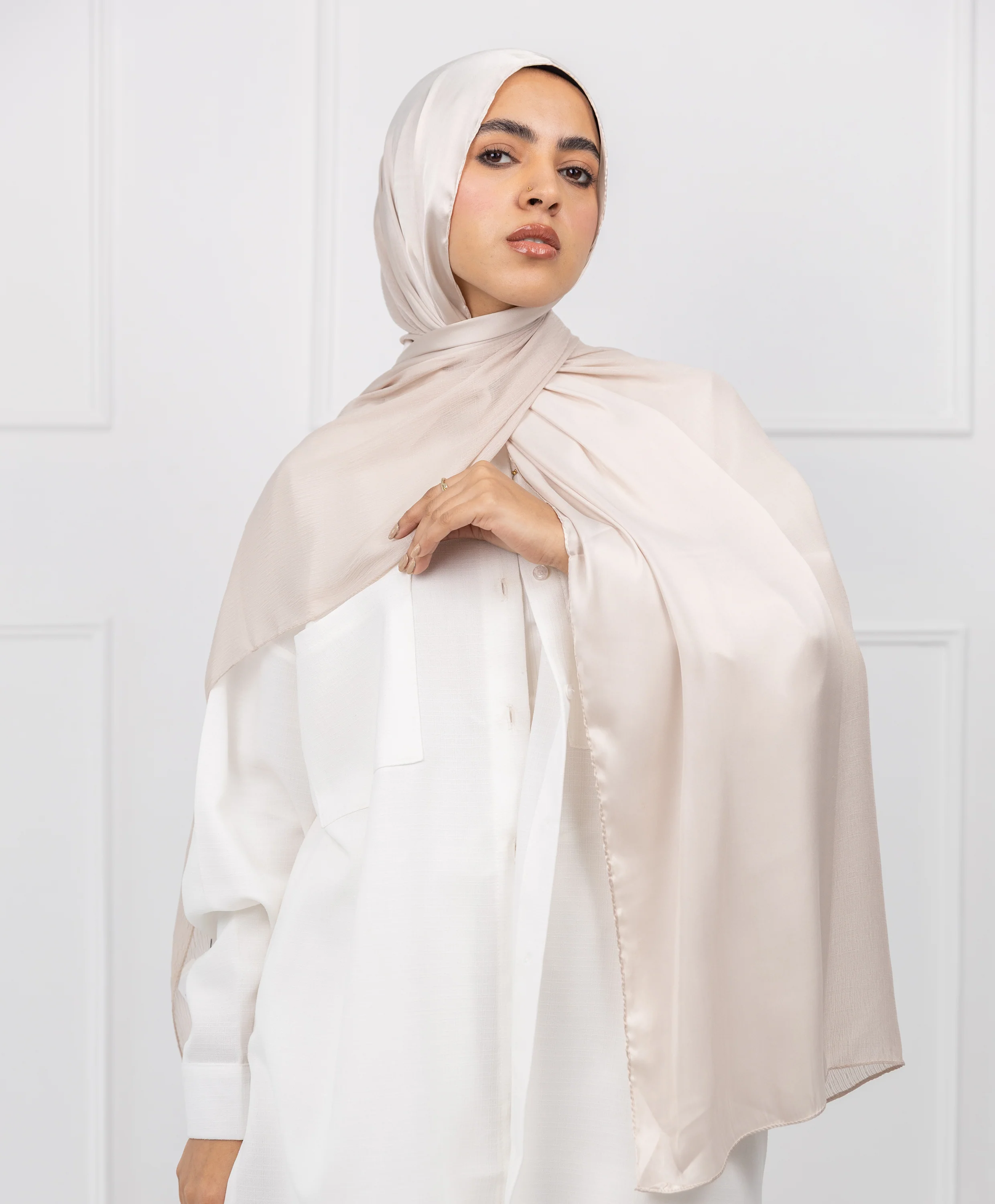 Half Crinkle Satin Scarf - Image 11