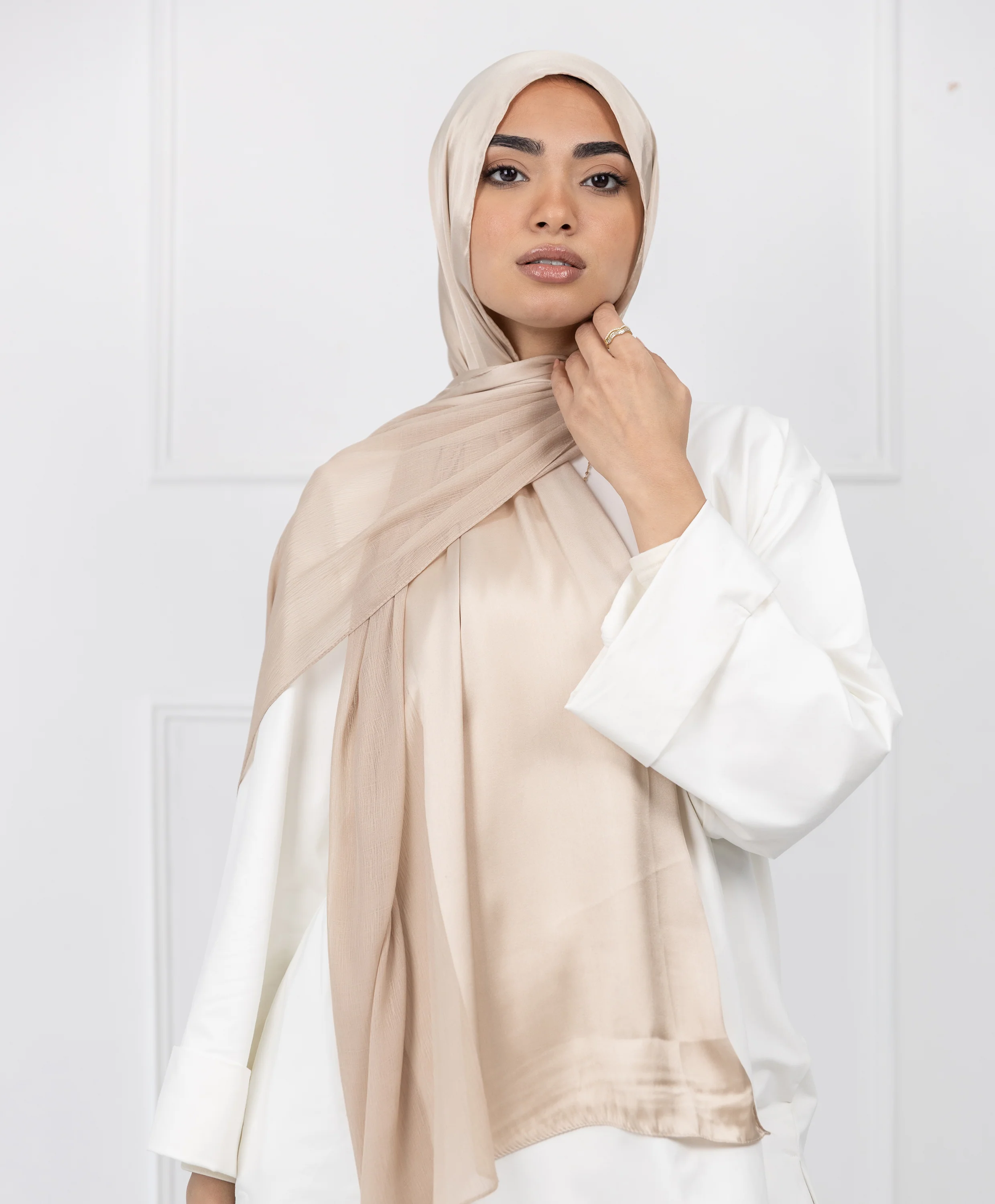 Half Crinkle Satin Scarf - Image 12