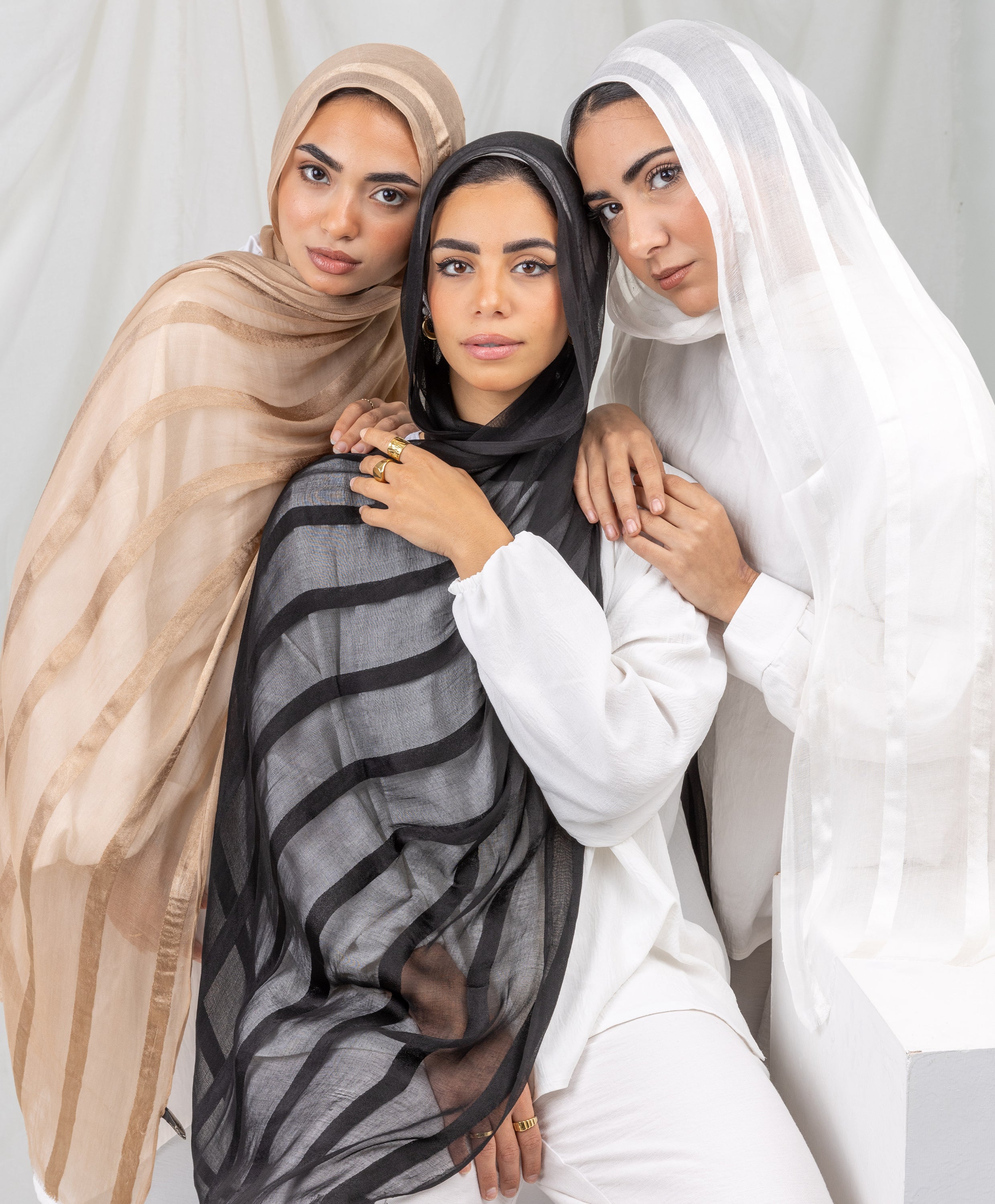 Lustrous Linen Scarf