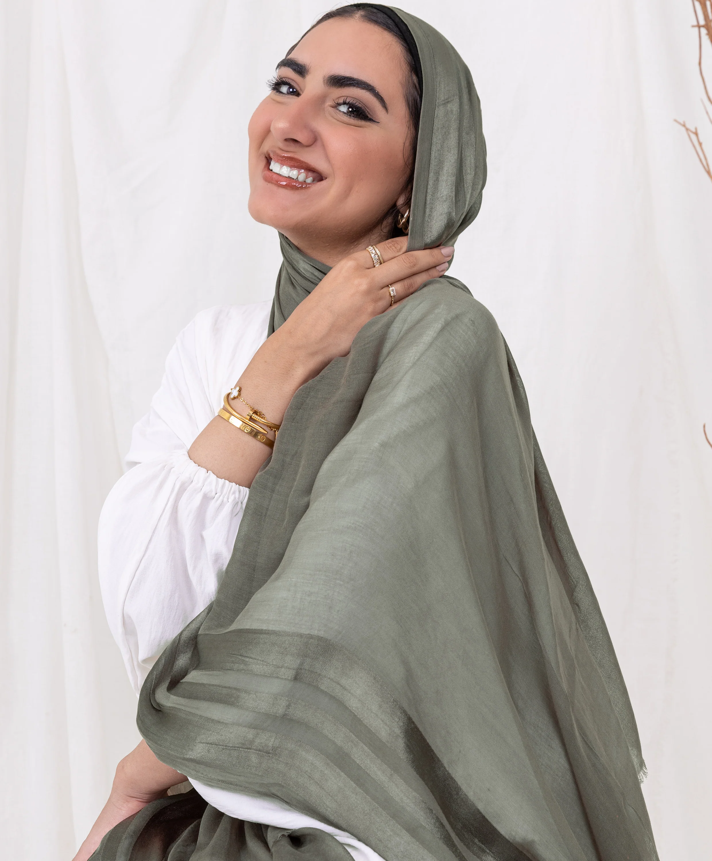 Luxury Linen Scarf - Image 15