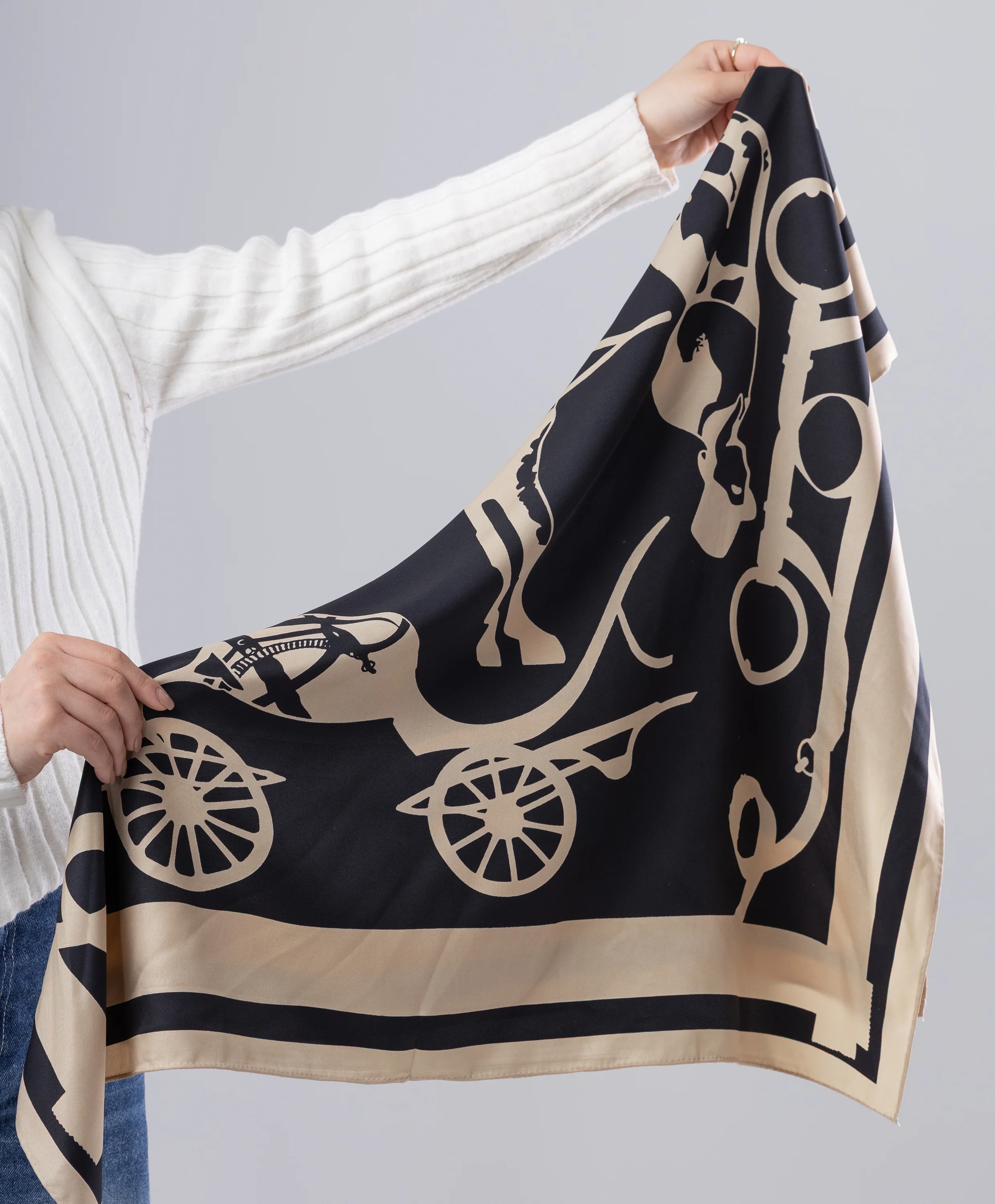 Luxury Silk Square Scarf - Image 19