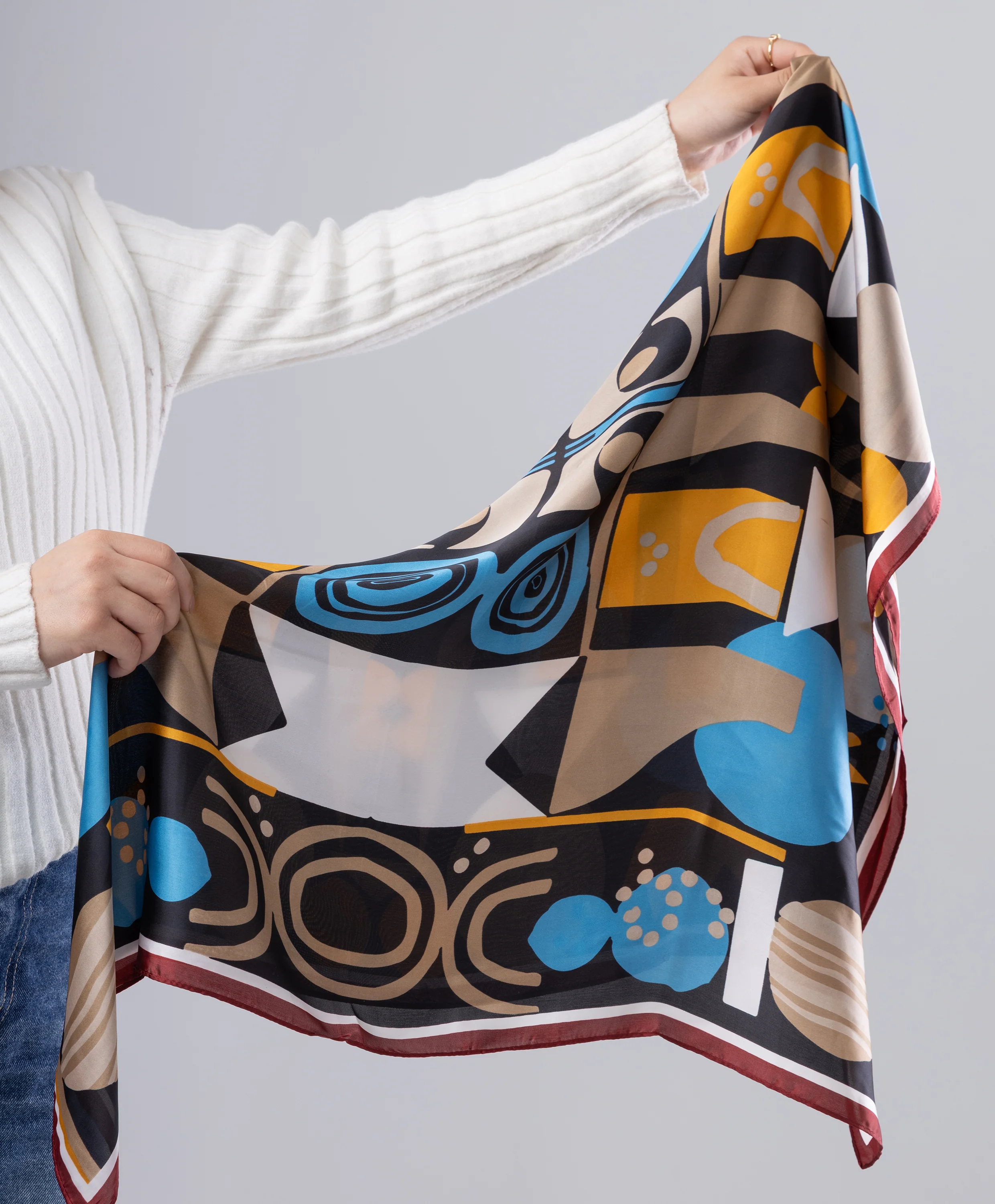 Luxury Silk Square Scarf - Image 23