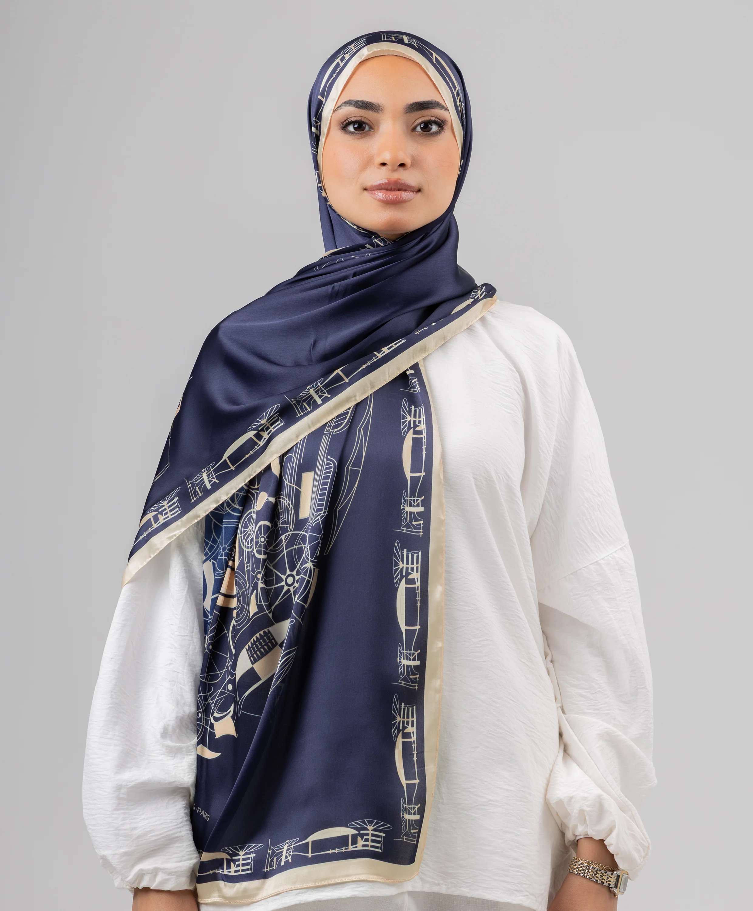 Midnight Silk Scarf - Image 4