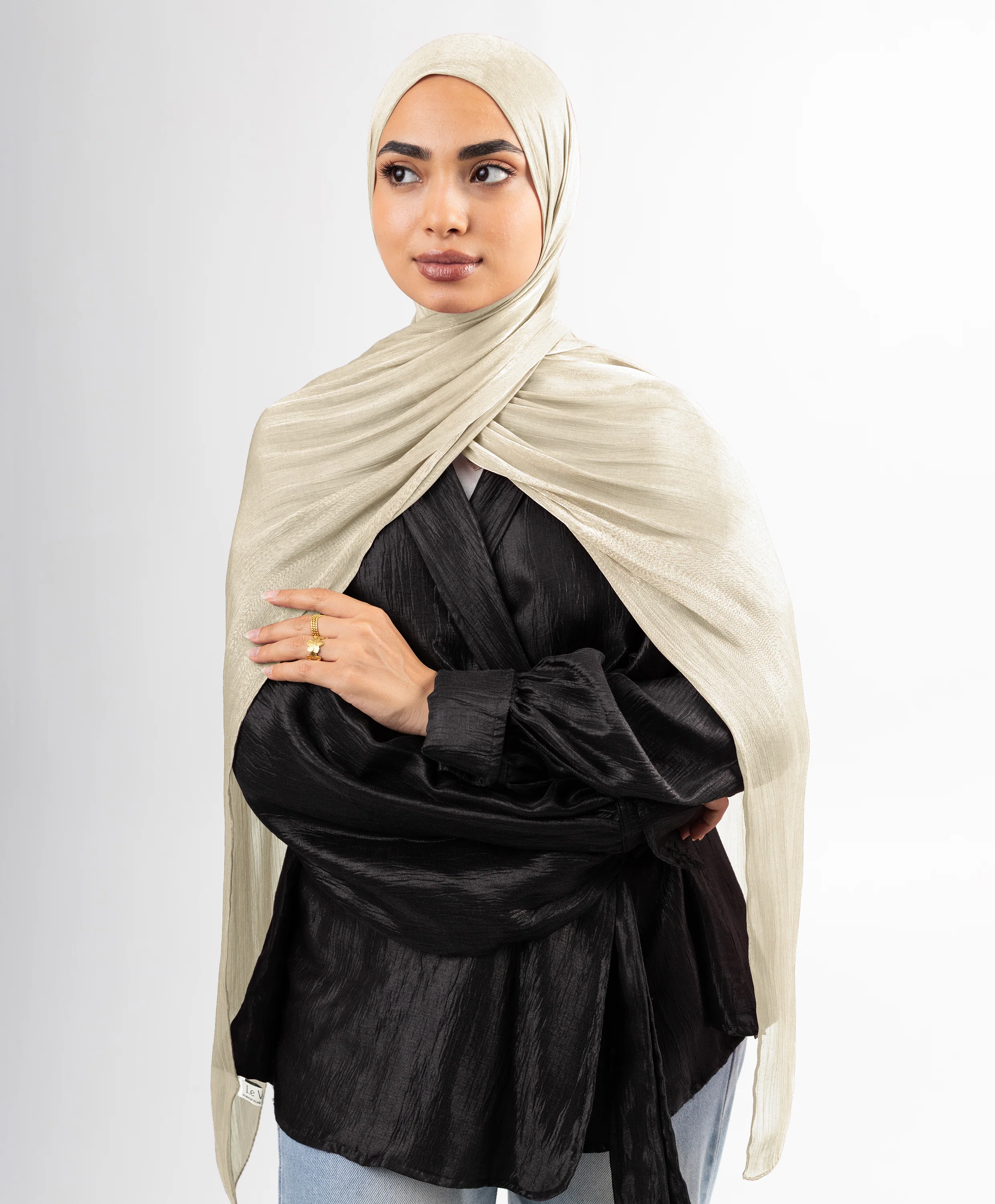 Organza Crinkle Satin Scarf - Image 19
