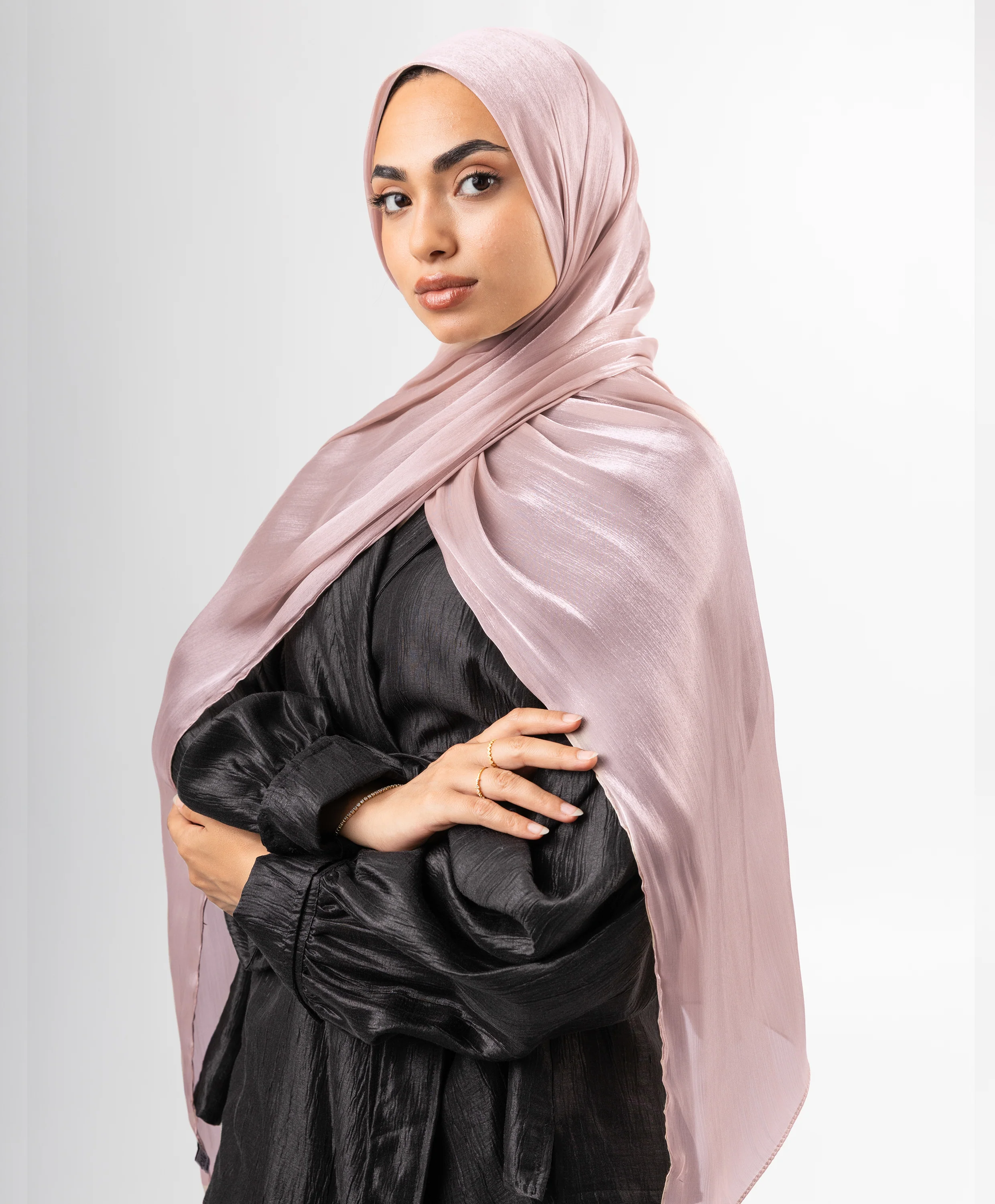 Organza Crinkle Satin Scarf - Image 28