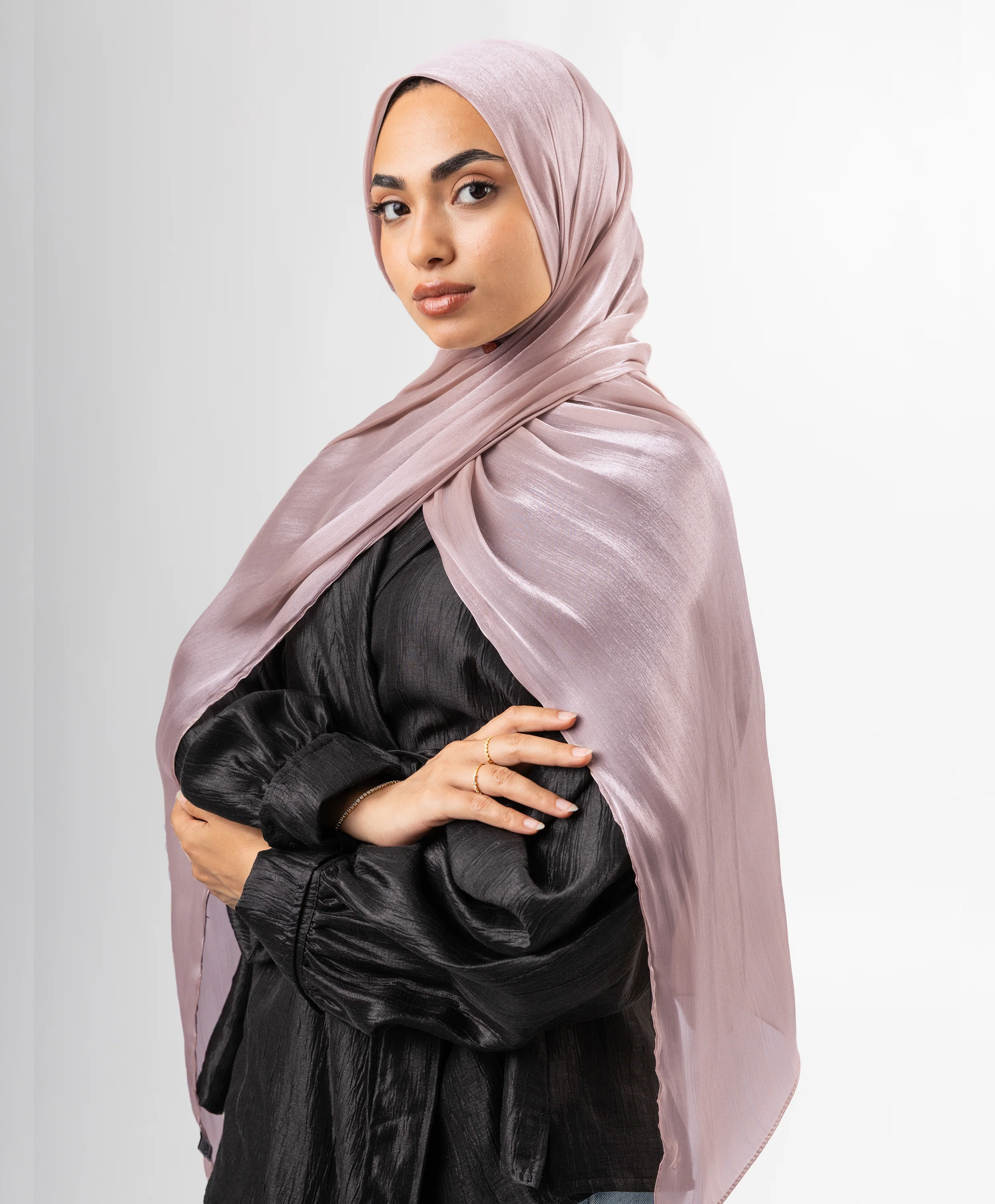 Organza Crinkle Satin Scarf - Image 42